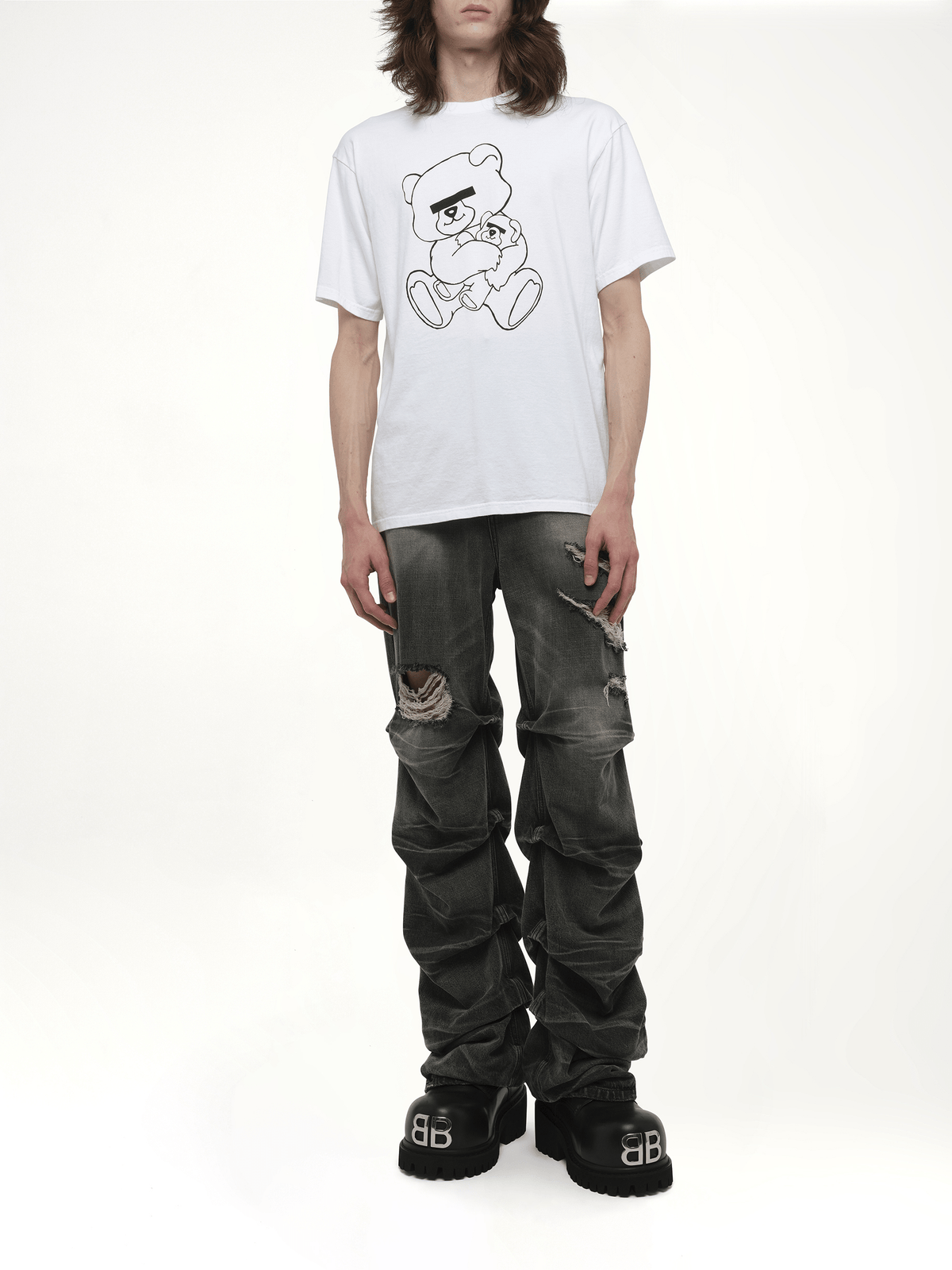 Undercover Teddy Bear Printed T-Shirt in White