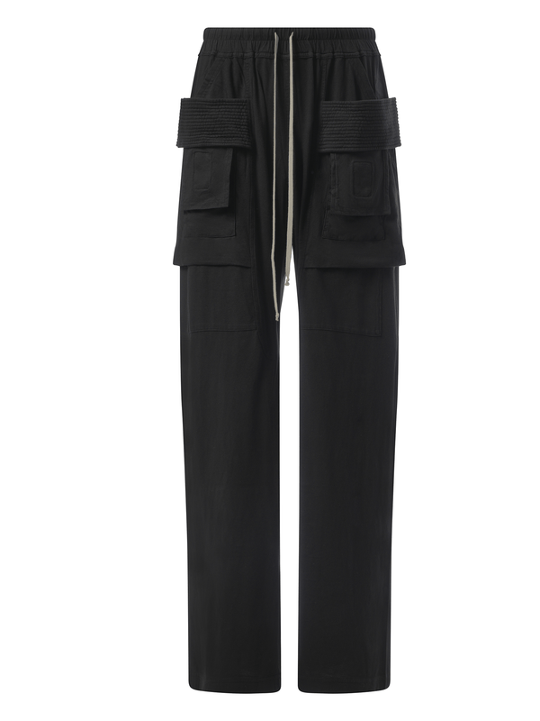 Rick Owens Drkshdw Creatch Wide Cargo Drawstring in Black