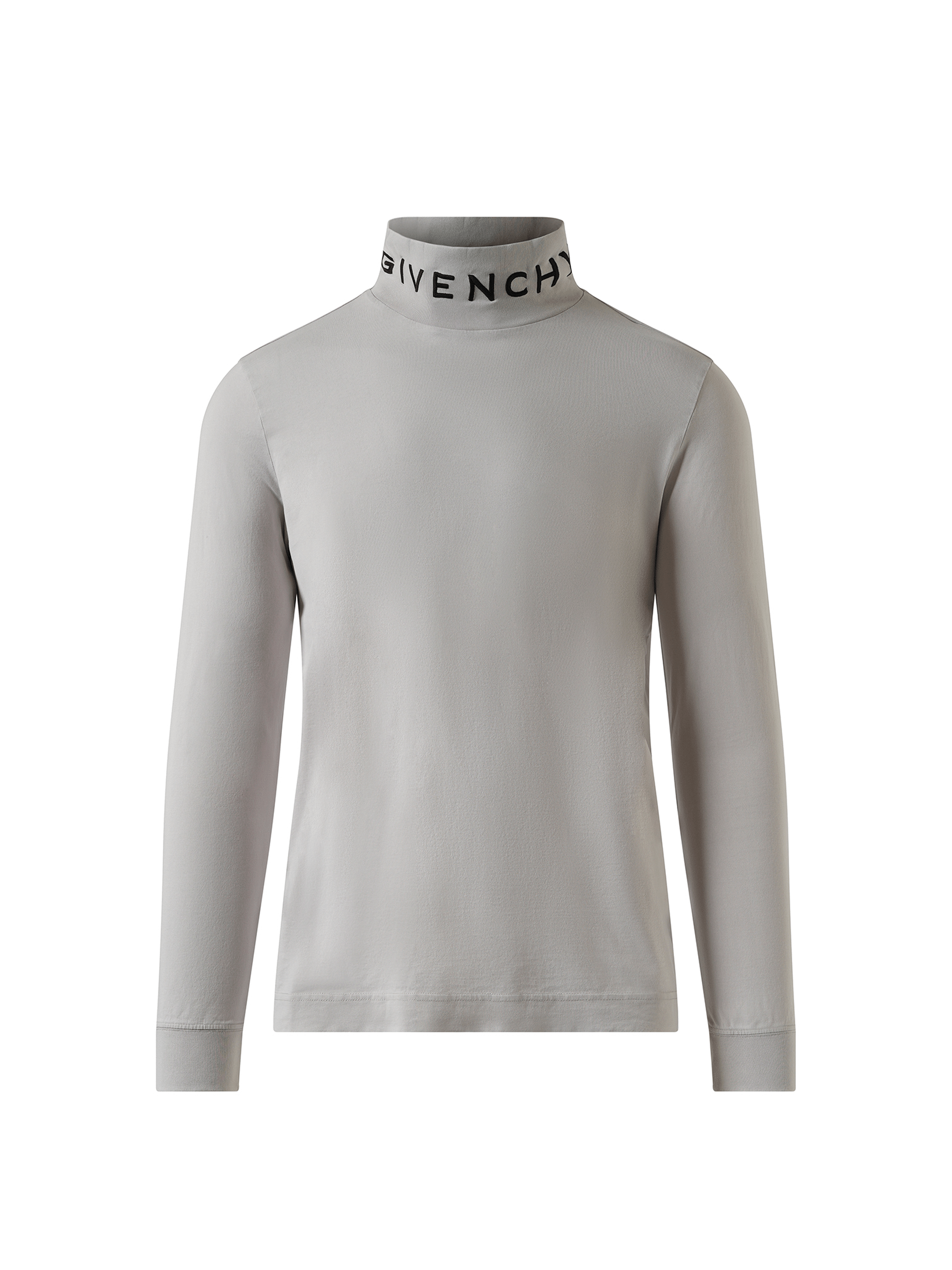 Givenchy Faded Logo Dyed Long Sleeve T-Shirt in Cloud Grey