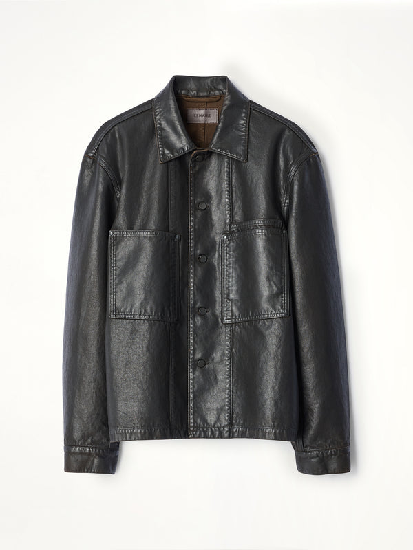 Workwear Overshirt in Licorice
