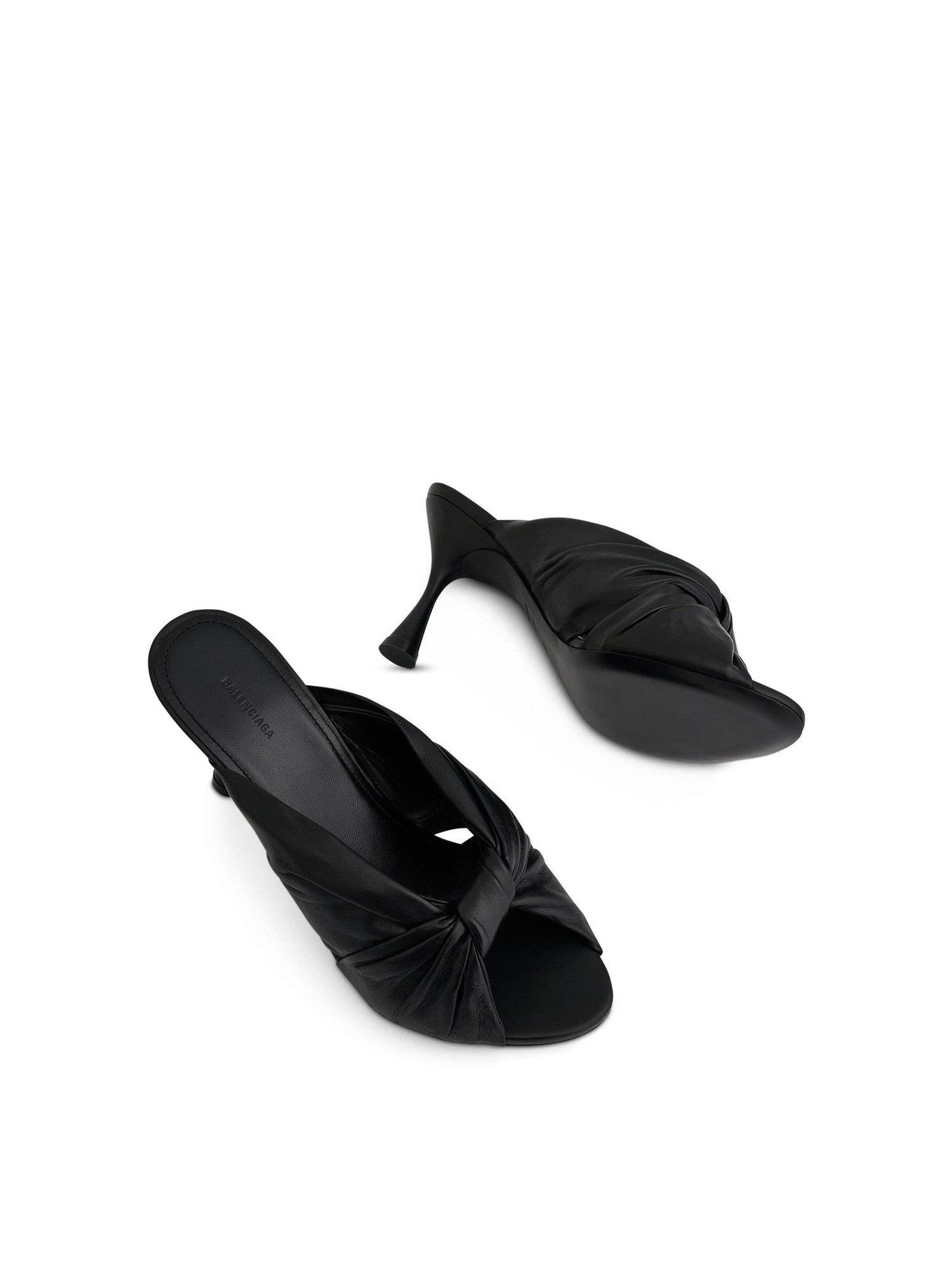 Drapy 80Mm Mule Sandal in Black
