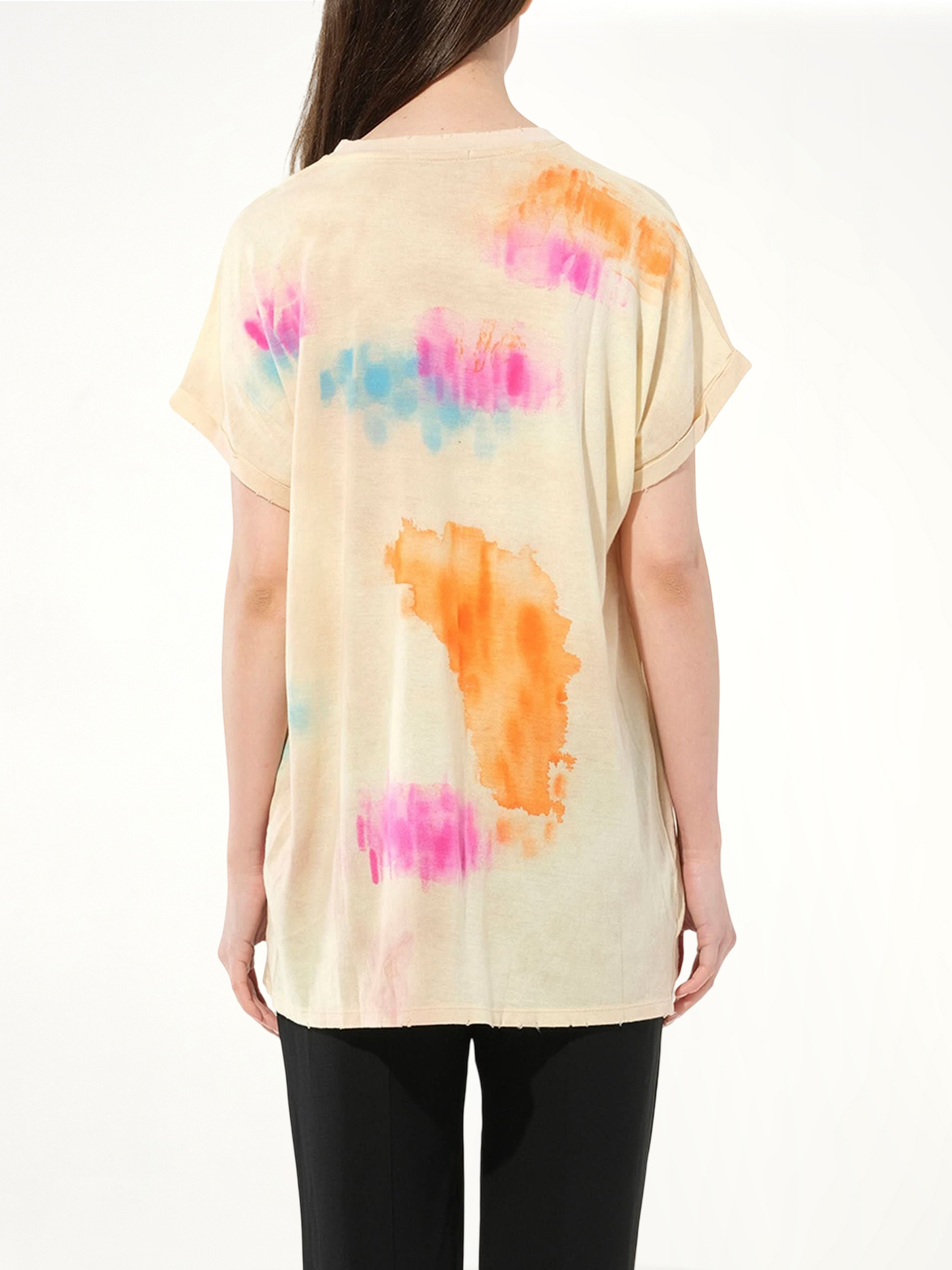 Tie-Dye Crest T-Shirt in Multicolor