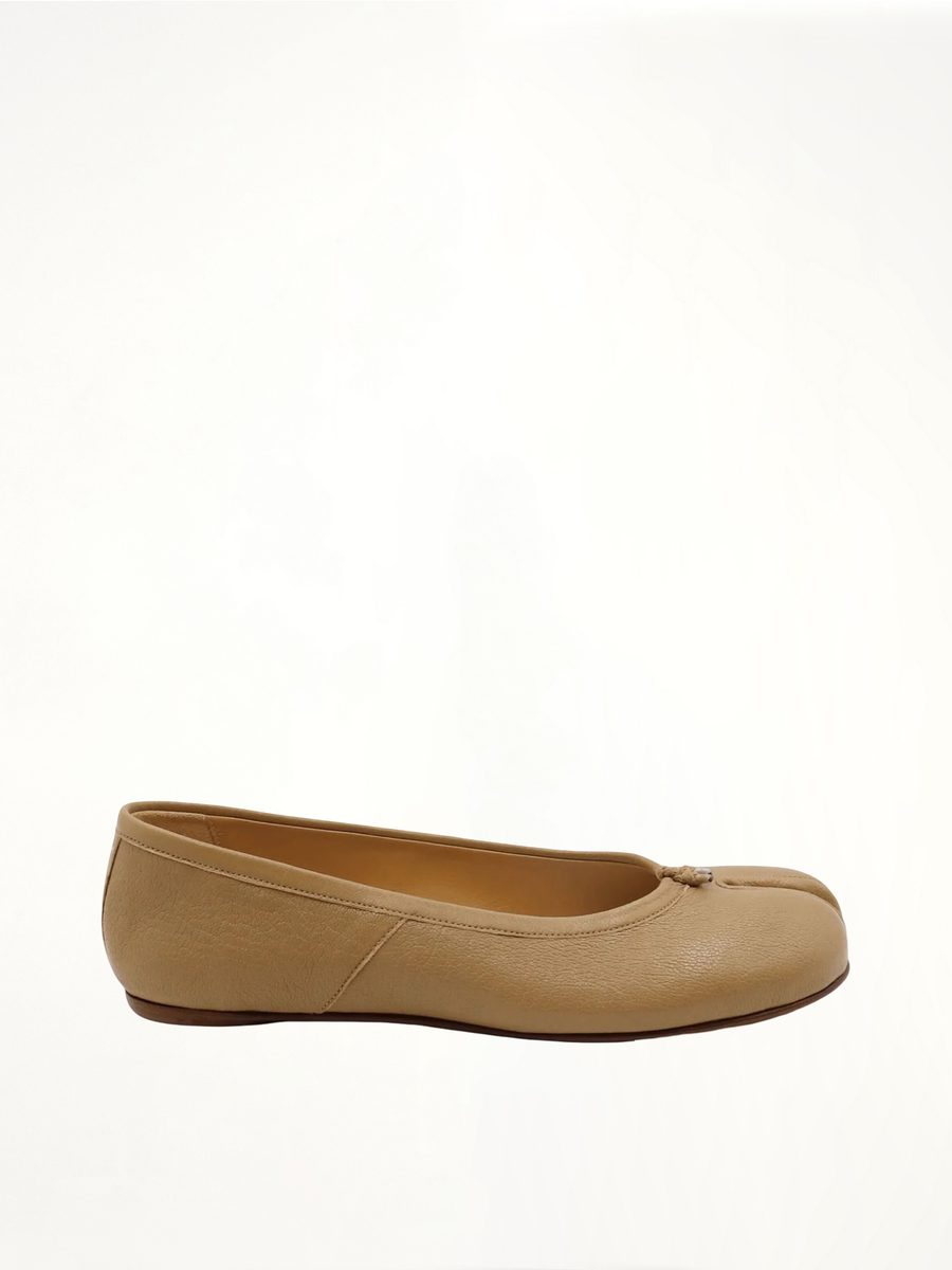 Tabi Ballerina Shoes in Nude Side View | MAISON MARGIELA