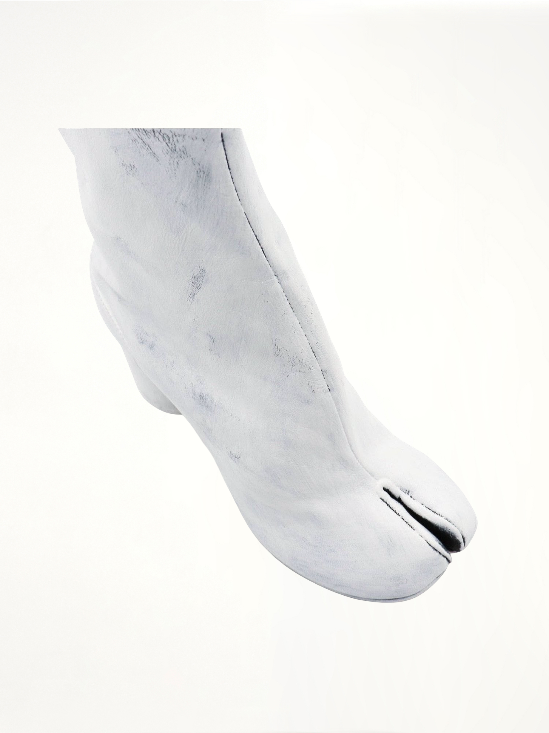 Tabi Bianchetto Ankle Boots 8cm Heel Top View | MAISON MARGIELA