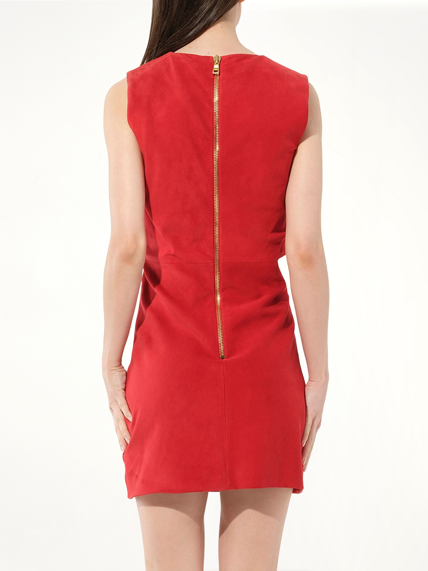 Leather Dress in Red