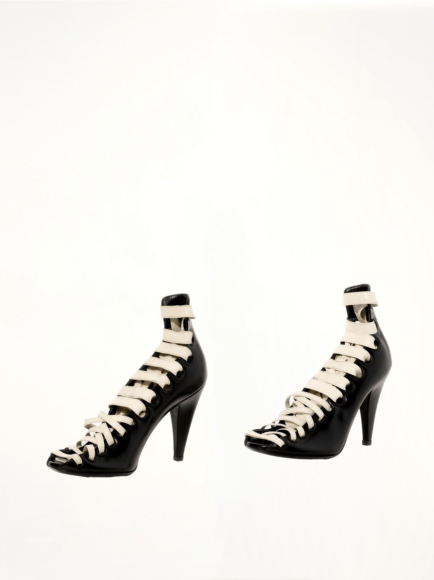 Sandal Leather in Black Back View | BALENCIAGA