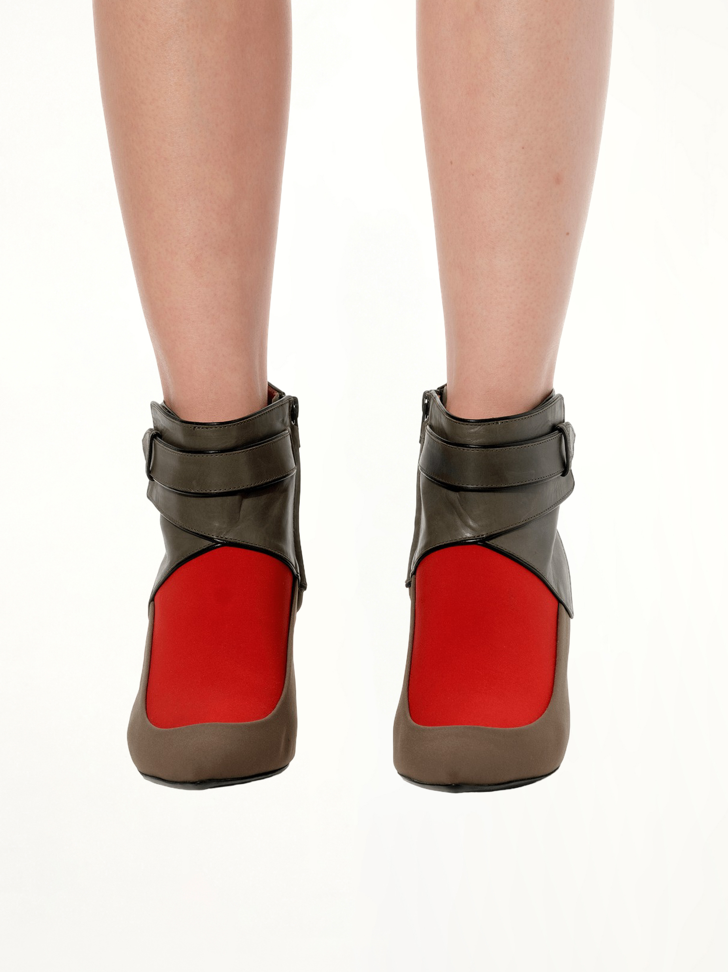 Halfboot Leather in Mix Front View | BALENCIAGA