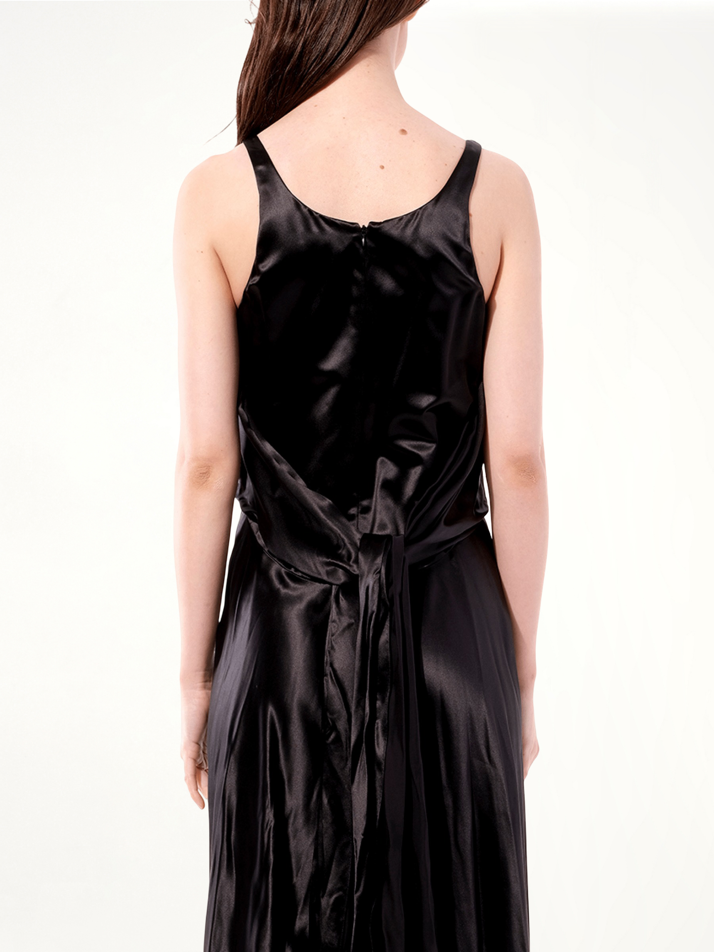 Fitted Tank Dress in Black