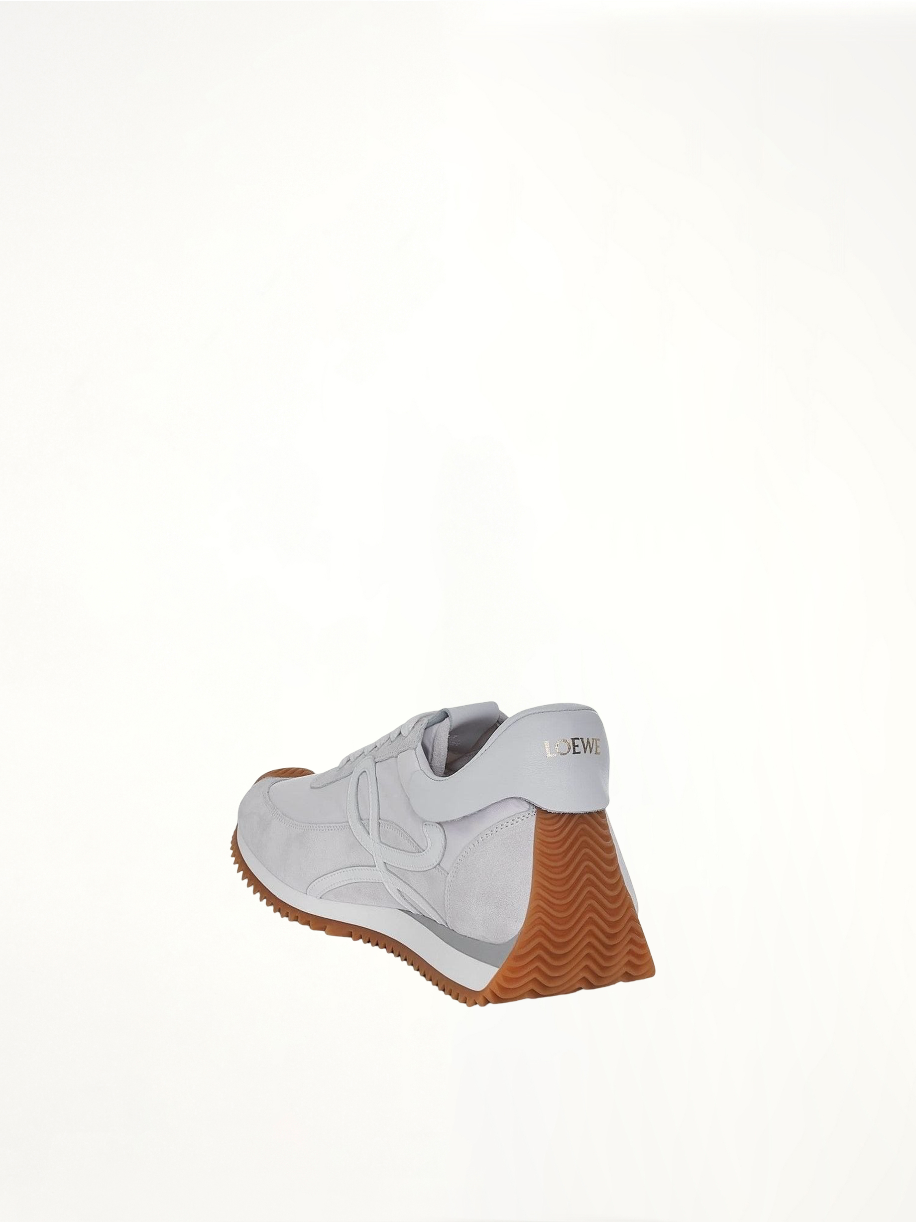 Loewe Flow Runner Sneaker in White Back View | LOEWE
