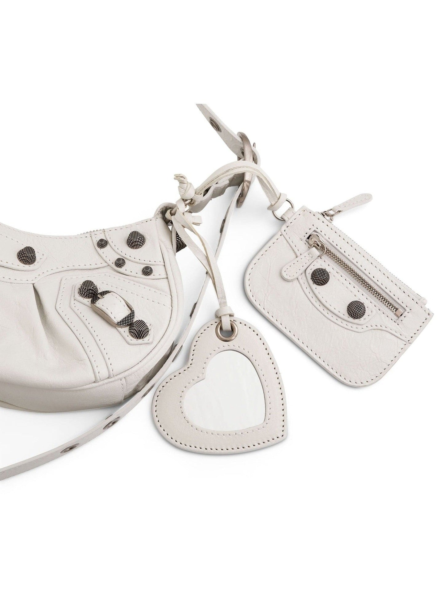 Le Cagole Shoulder Bag XS in Optic White
