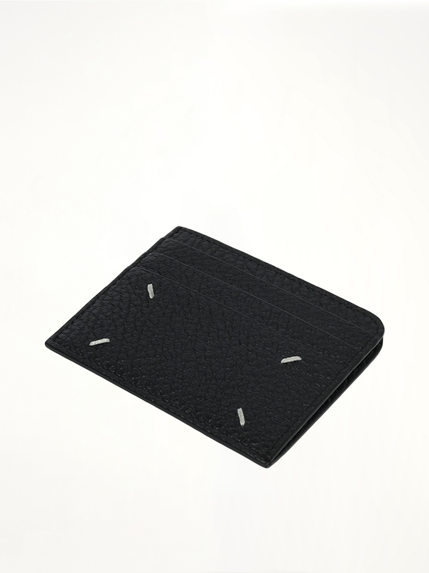 Four Stitches Card Holder in Black