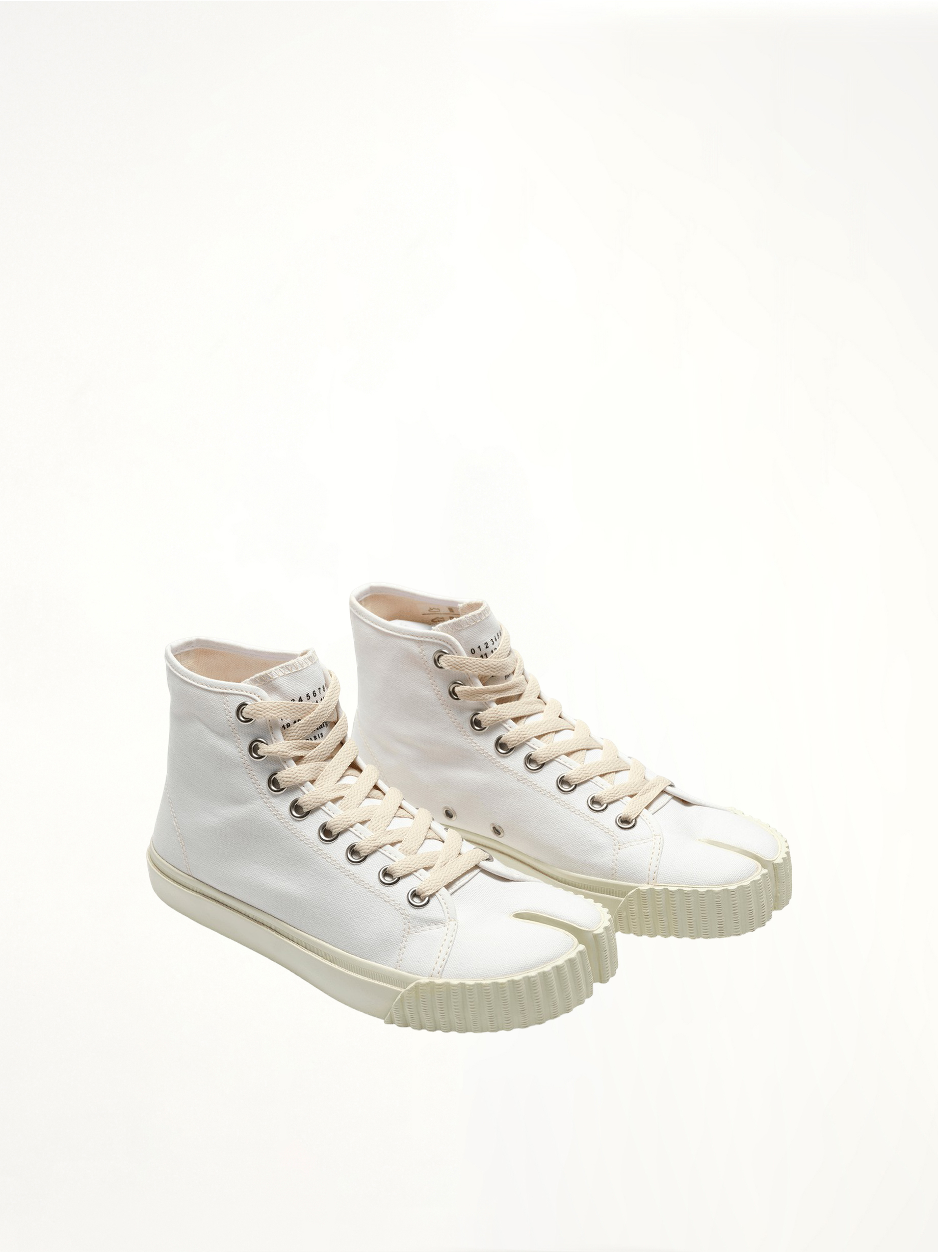 Tabi High Sneaker in White Front View | MAISON MARGIELA