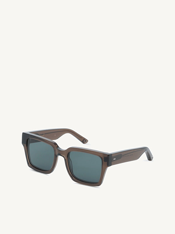 Sixteen Crystal Grey Sunglass with Grey Flash Lens