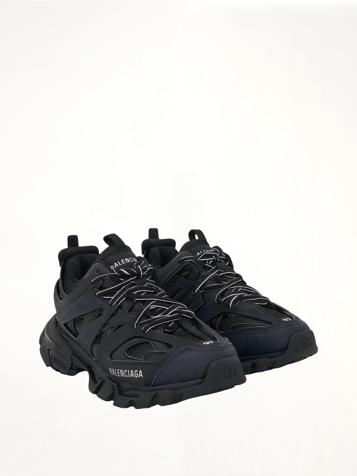 Track Sneakers in Black Front View | BALENCIAGA