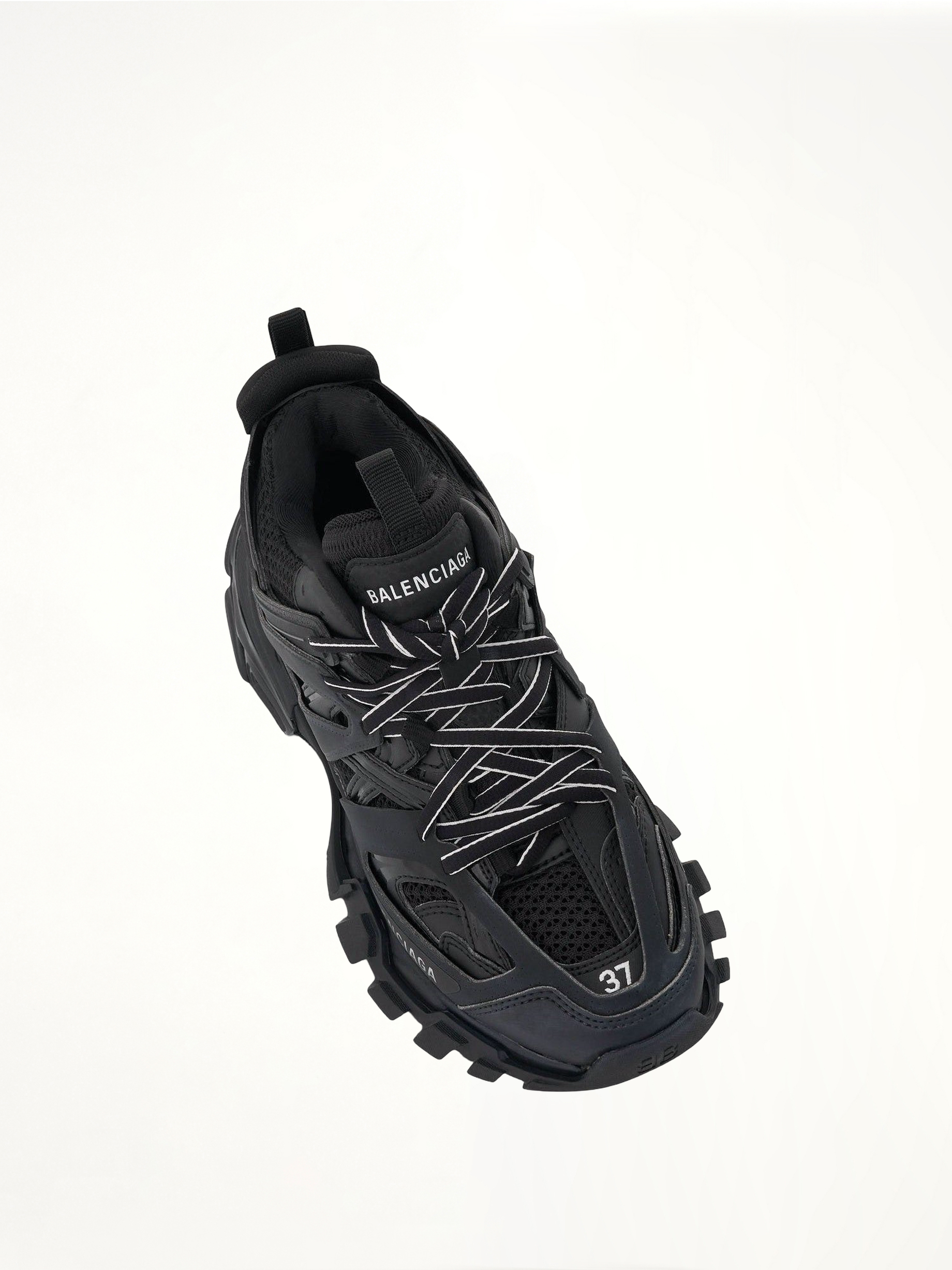 Track Sneakers in Black Top View | BALENCIAGA