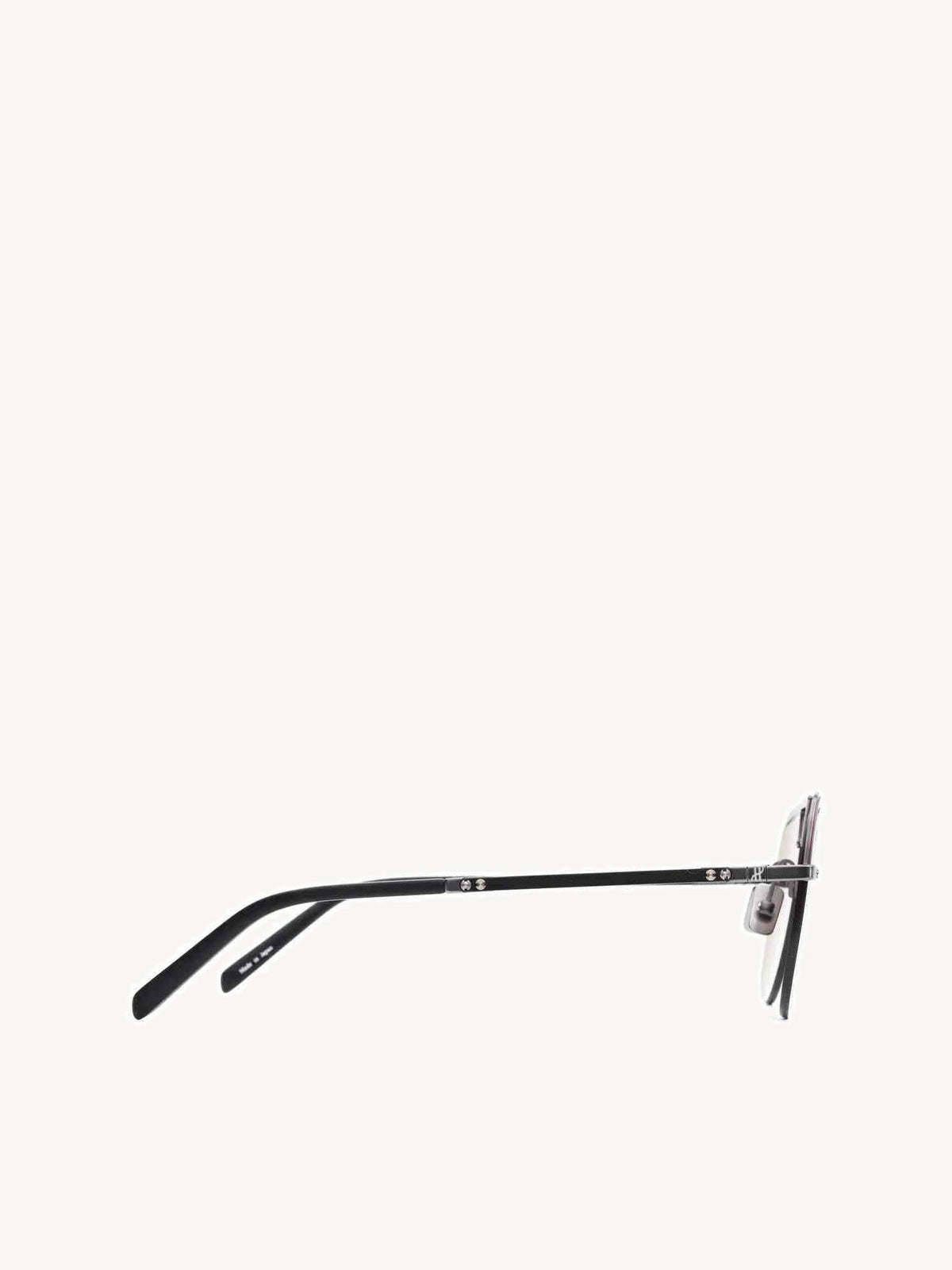 Gun Matte Aviator Sunglasses with Green Lens