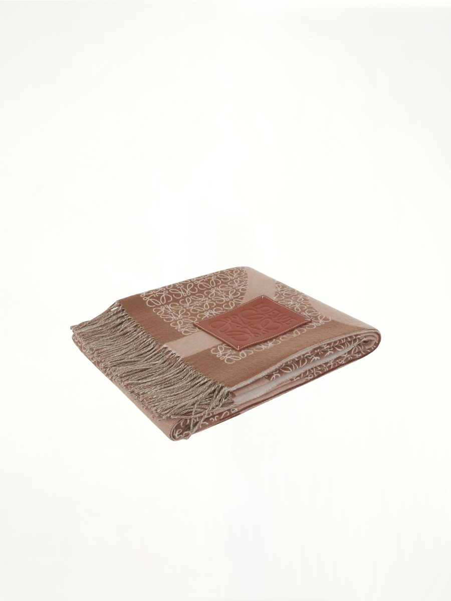 Anagram Wool Blanket in Camel