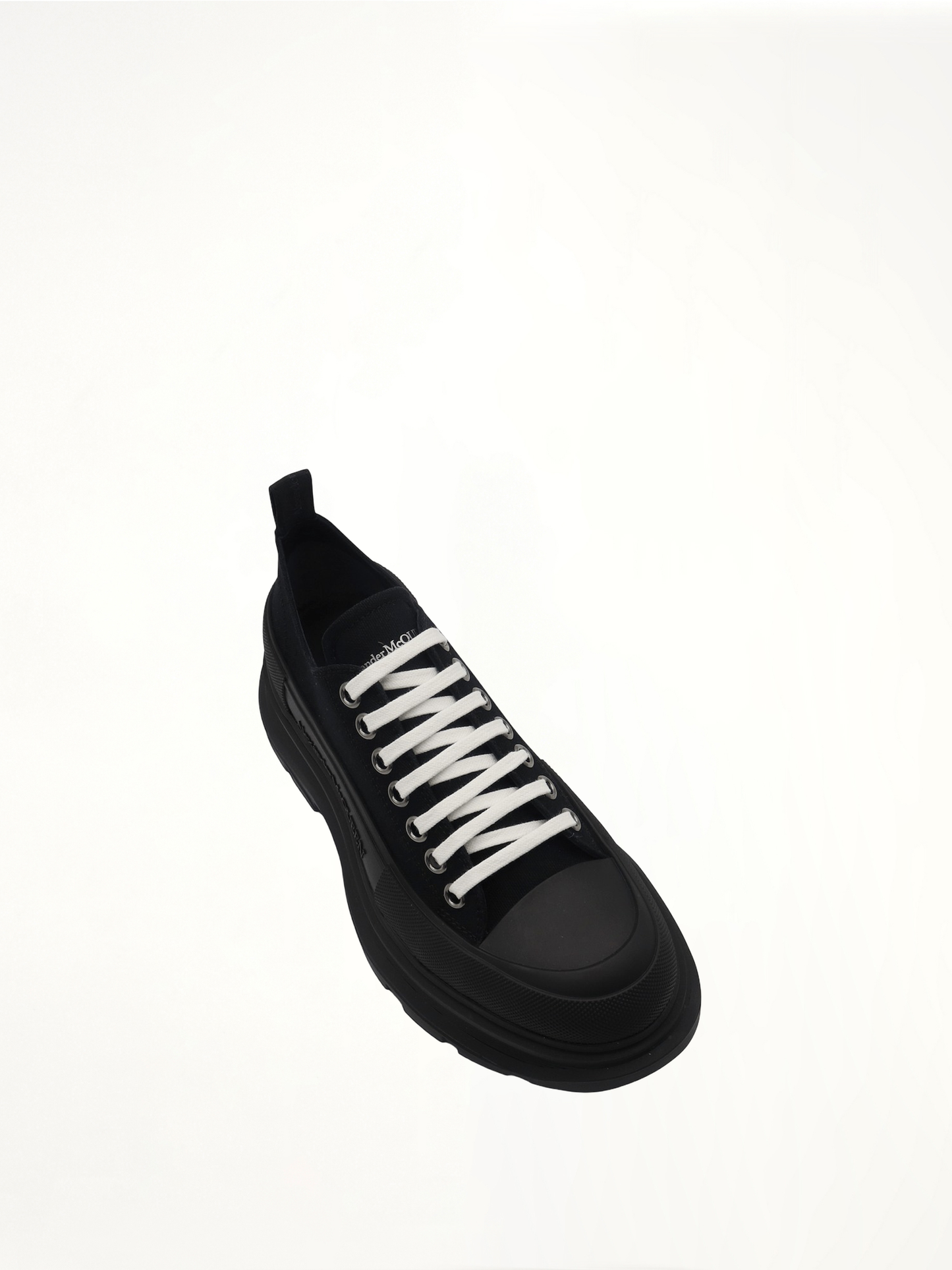 Tread Slick Canvas Lace-Up Shoes in Black