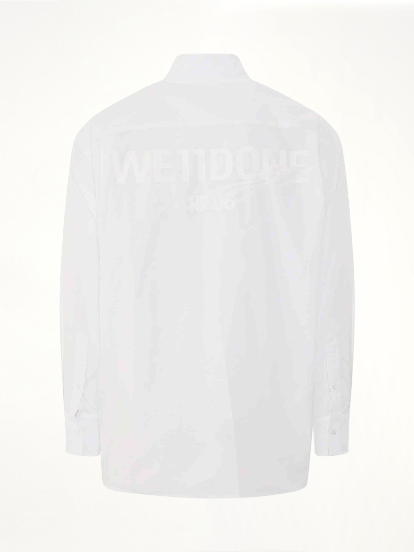 1506 Logo Print Cotton Shirt in White
