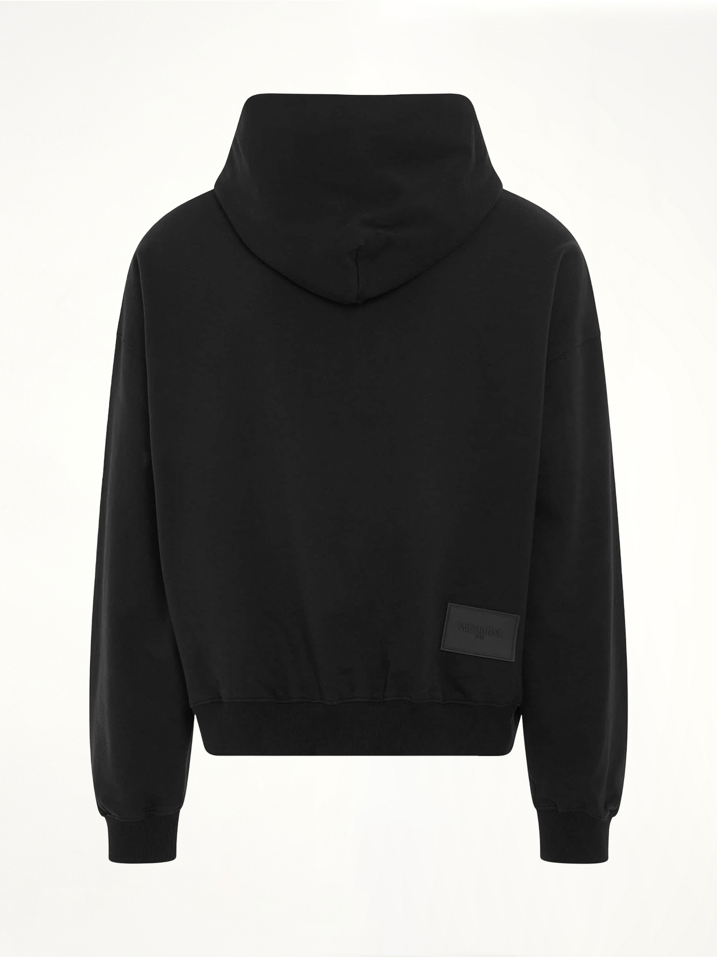 Cursive Circle Logo Hoodie in Black