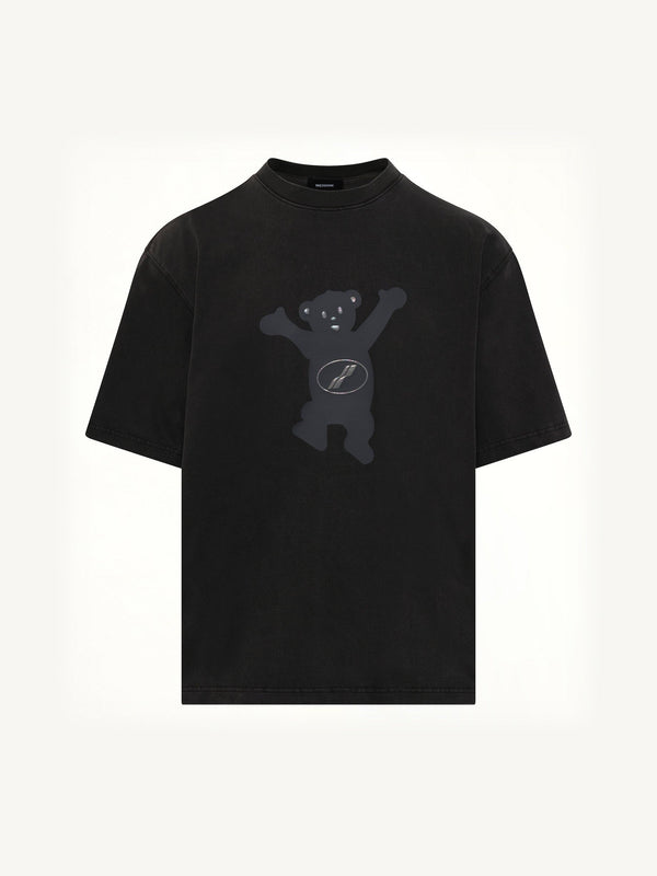 Teddy Logo T-Shirt in Charcoal