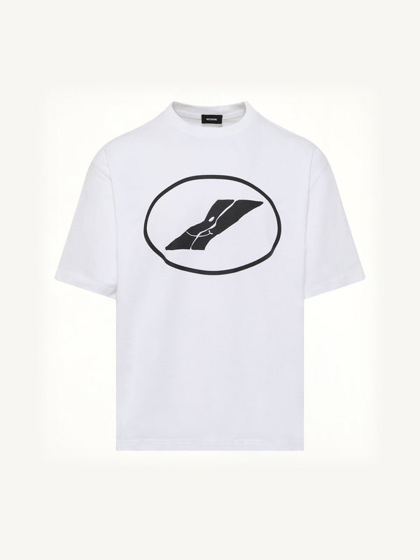 We11done Print T-Shirt in White