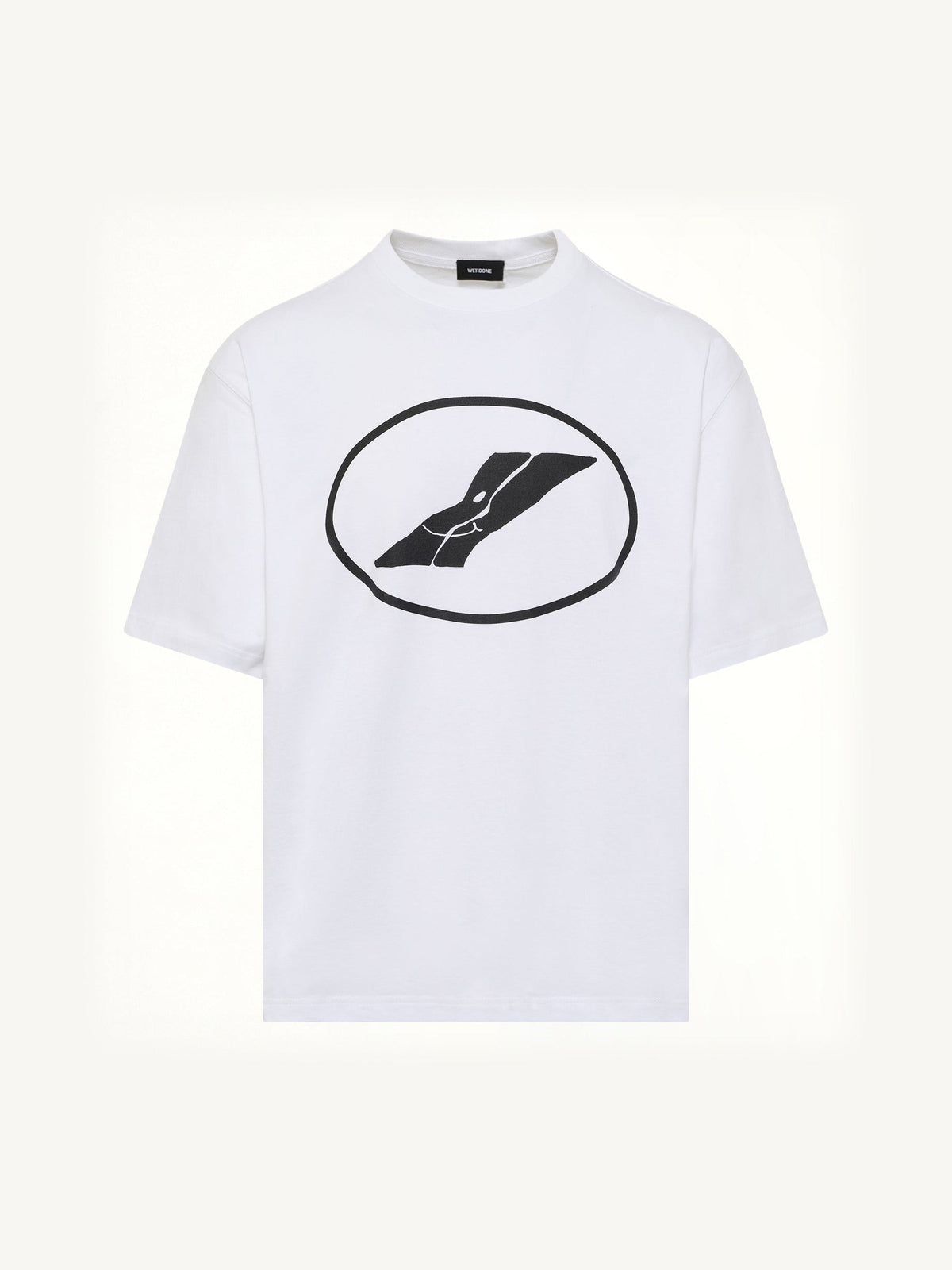 We11done Print T-Shirt in White