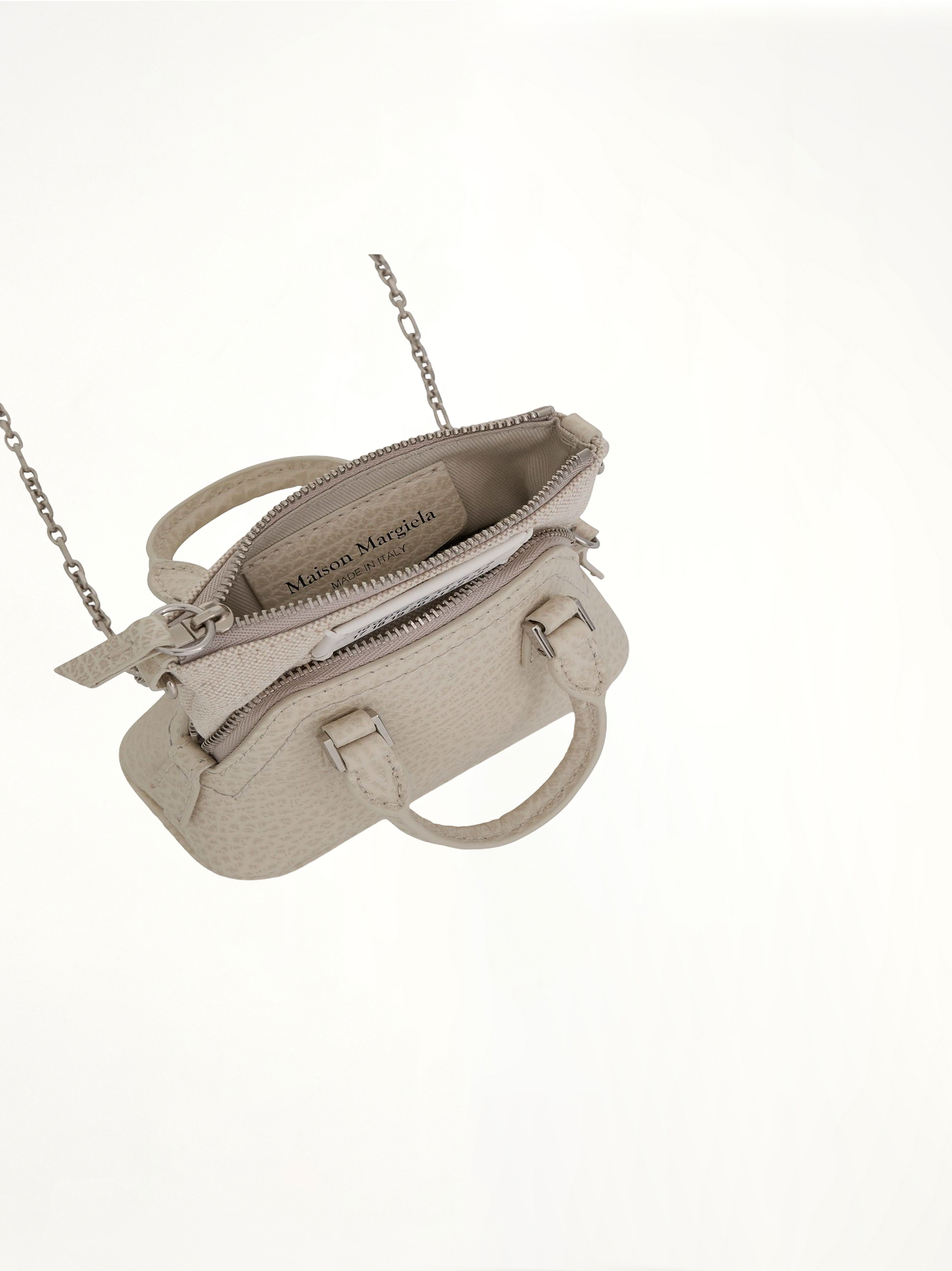 Baby 5AC Leather Bag in Grey