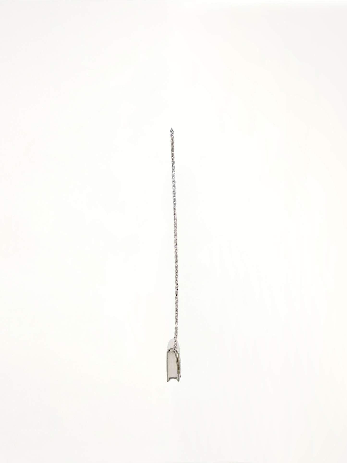 Four Stitches Chain Wallet in White