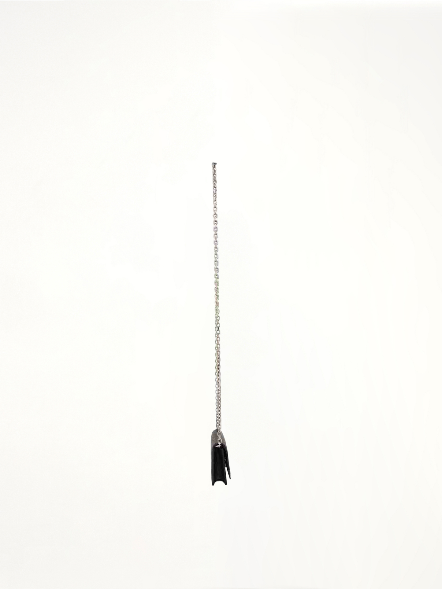 Four Stitches Chain Wallet in Black