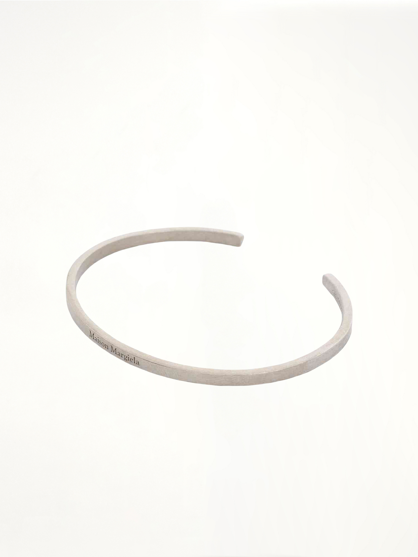 Etched Logo Bracelet in Silver