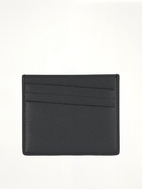Four Stitch Logo 6CC Card Holder in Black