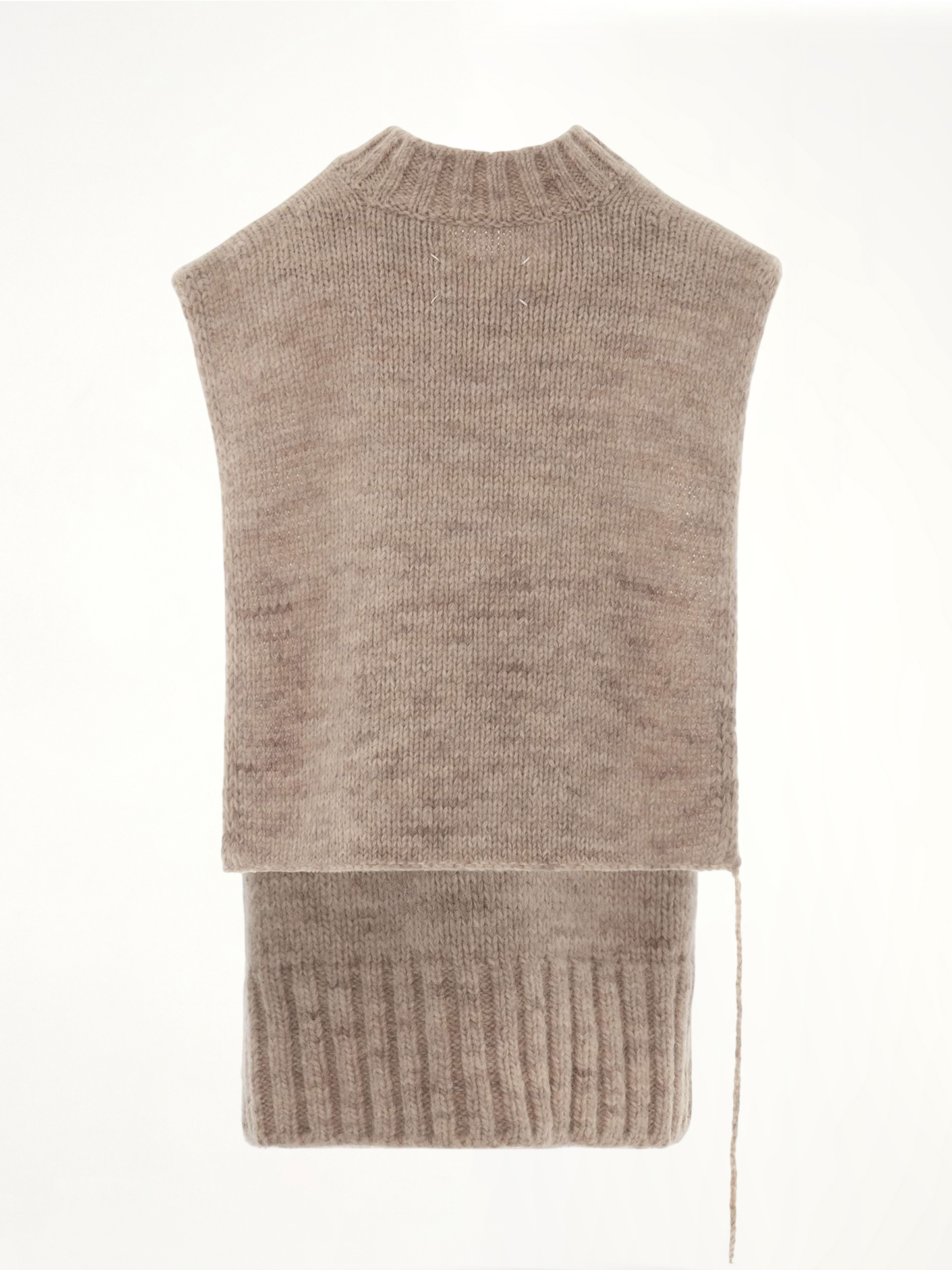 Botanical Dye Knit Vest in Light Brown