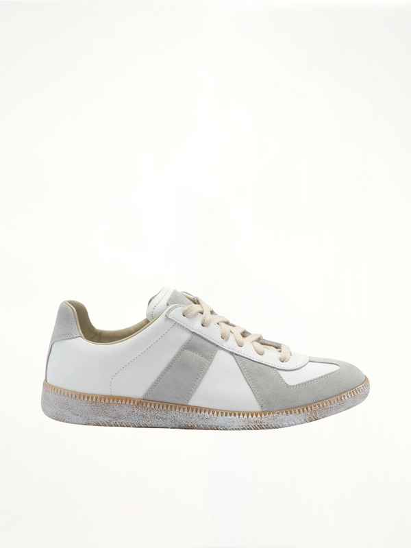 Replica Vintage Leather Sneaker Side View | MAISON MARGIELA