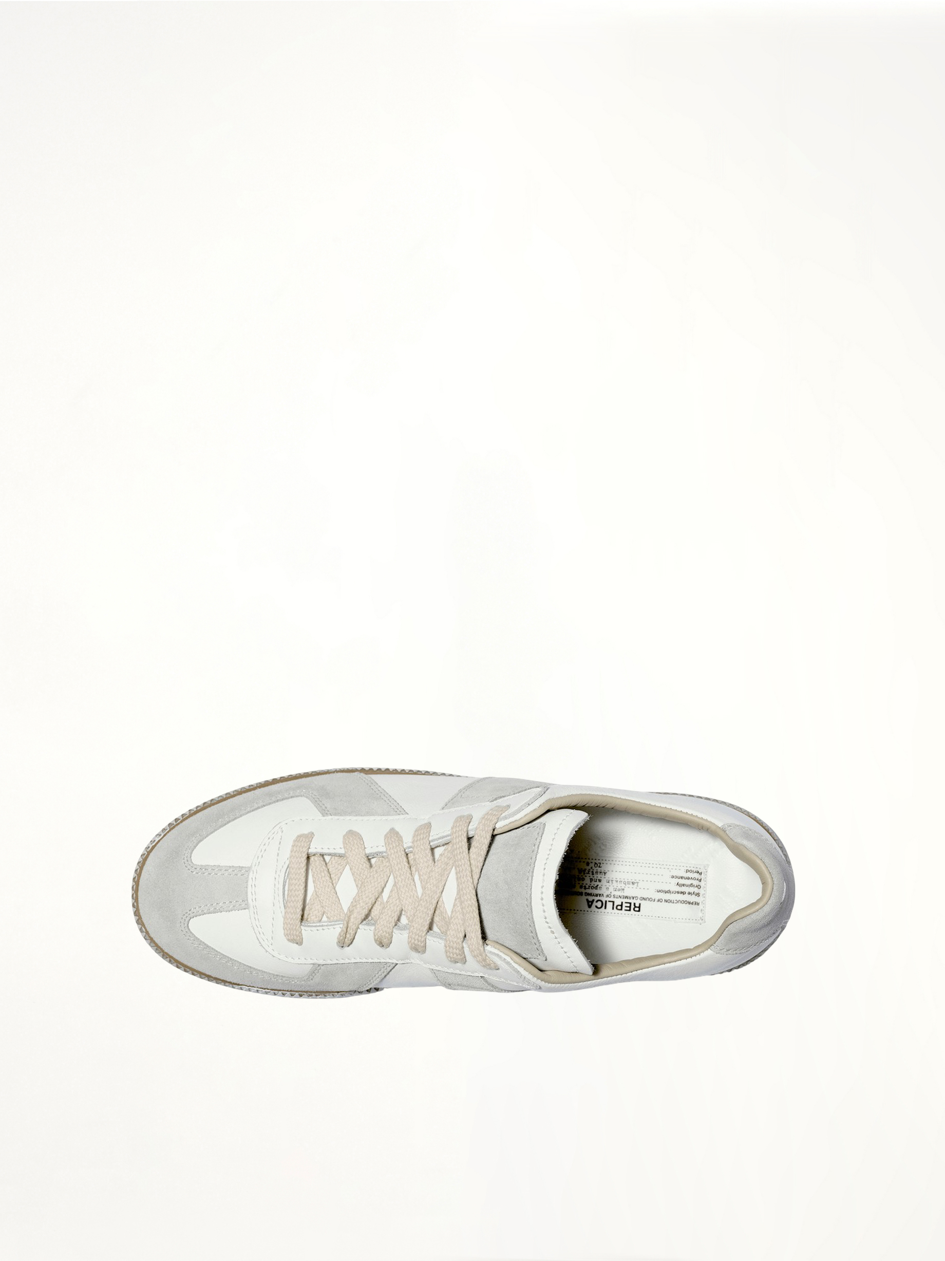 Replica Vintage Leather Sneaker Top View | MAISON MARGIELA