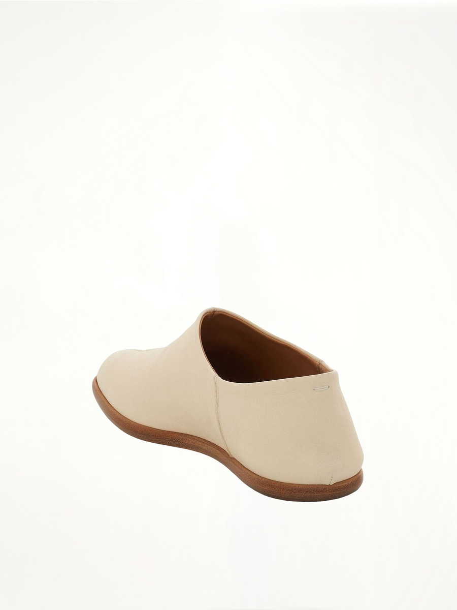 Tabi Babouches Loafers in White Back View | MAISON MARGIELA