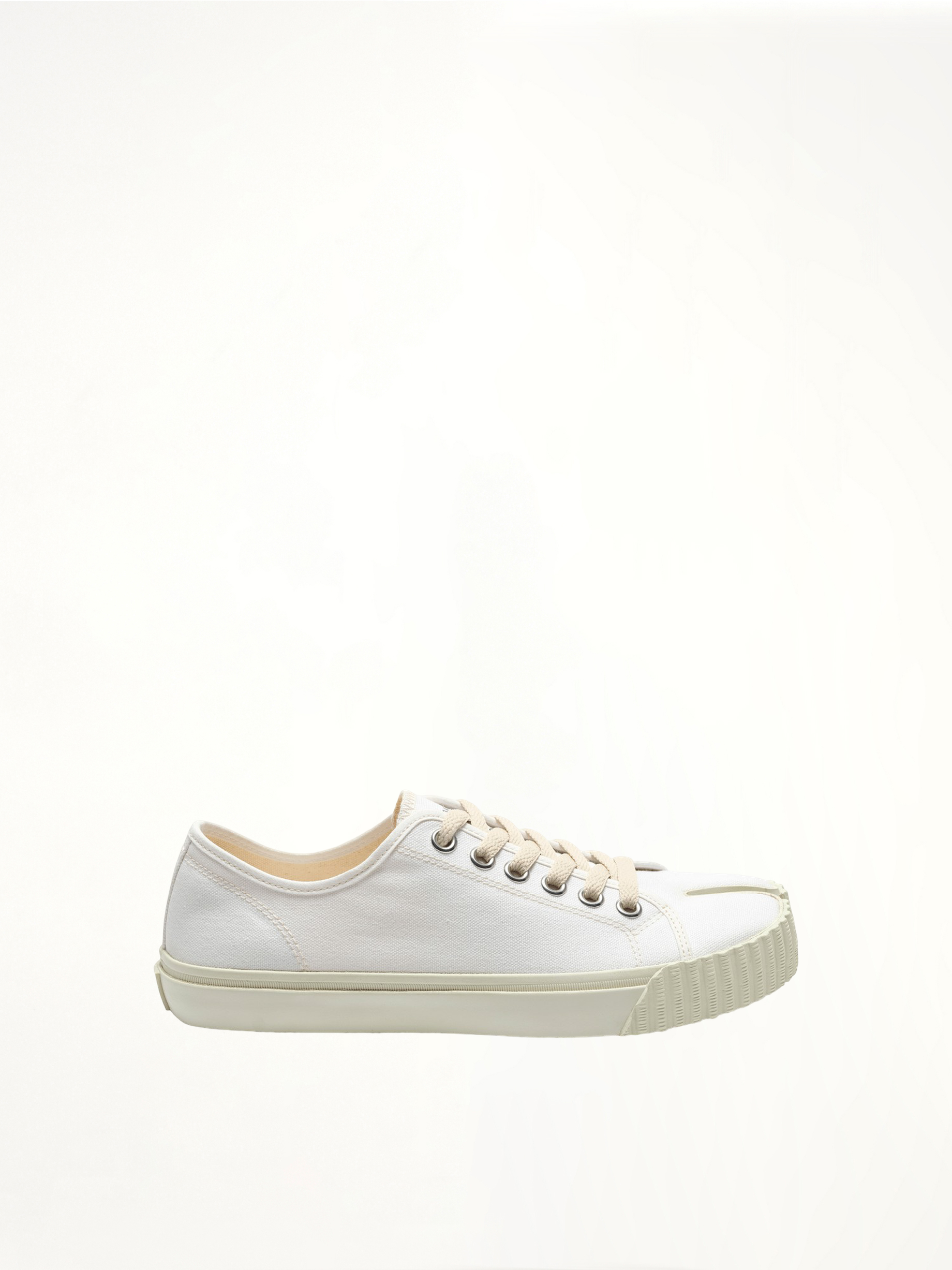 Tabi Sneaker in White Side View | MAISON MARGIELA