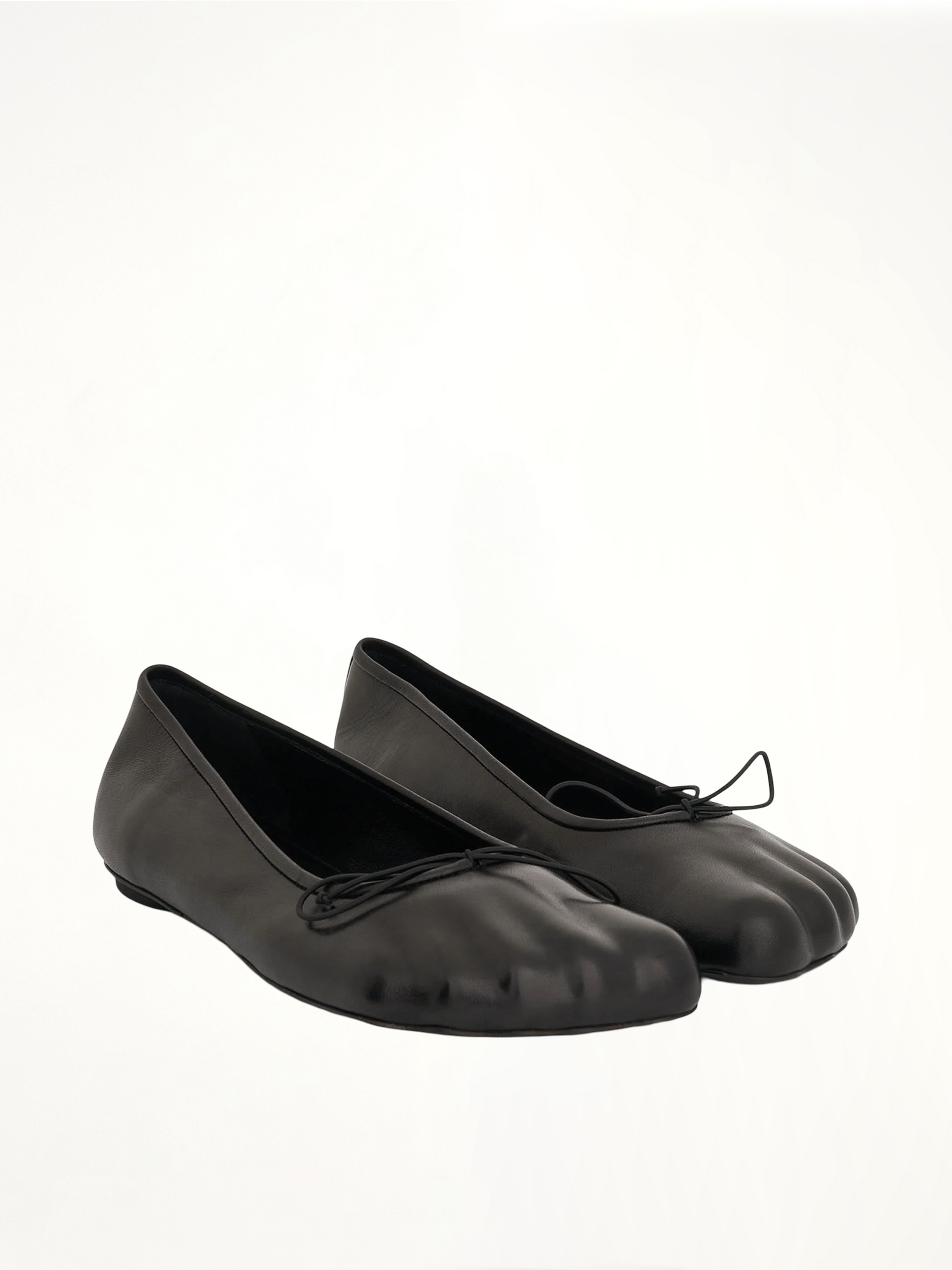 Fetish Pump Flat in Black Front View | BALENCIAGA