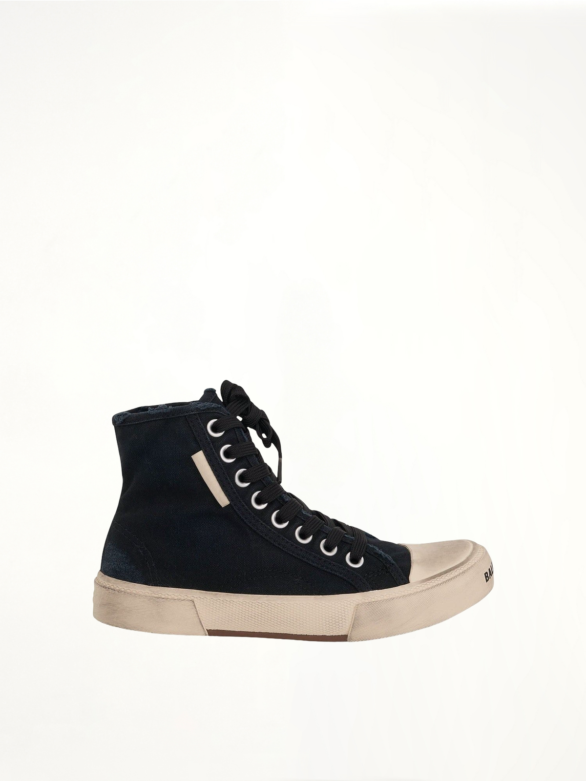 Paris High Sneaker in Black/White Side View | BALENCIAGA