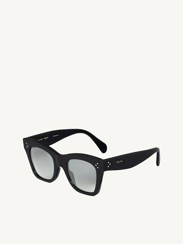 Celine CL4004IN 5001D Cat Eye Sunglasses with Smoke Polarised Lens in Black