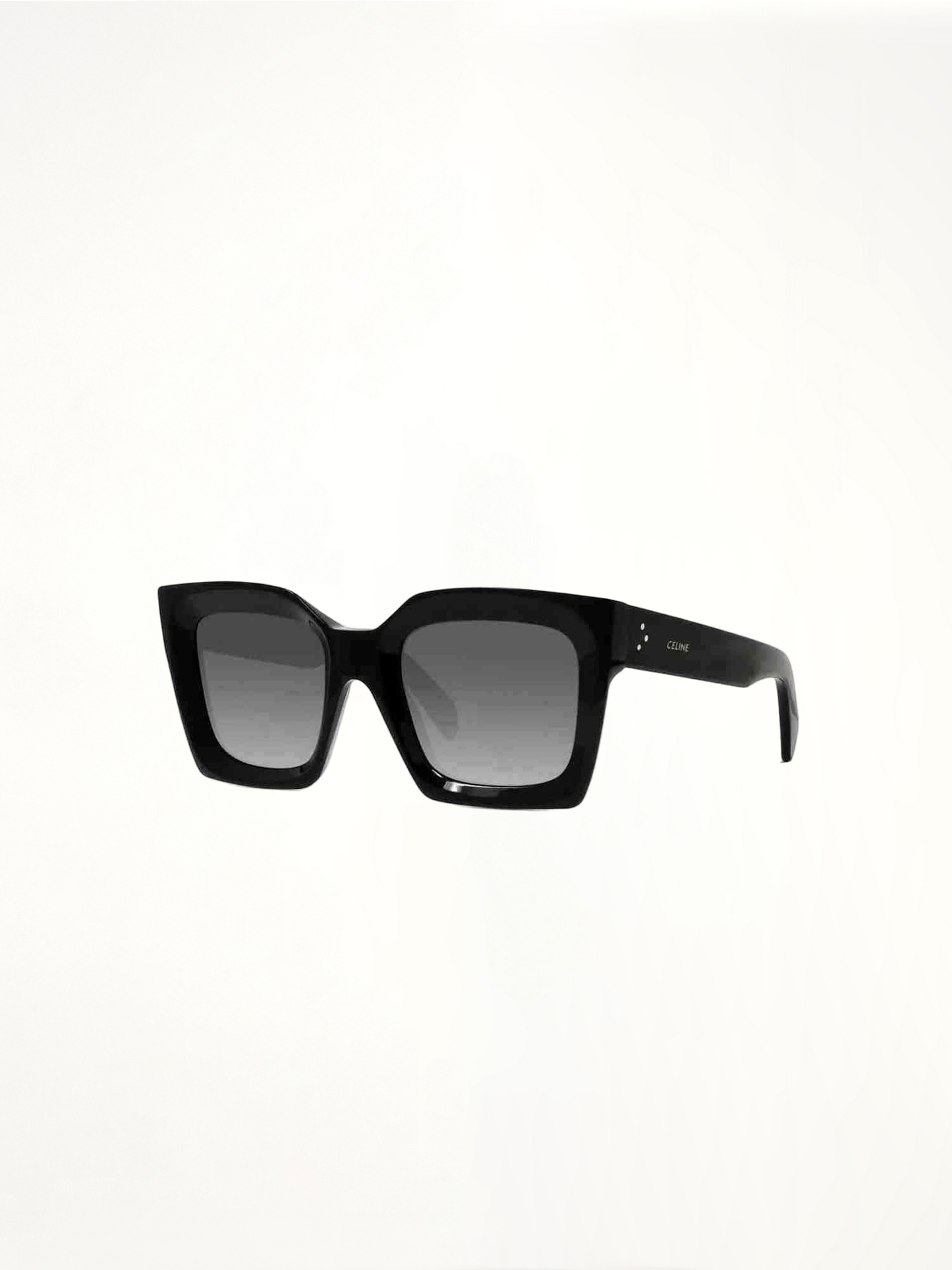 CL40130I Square Sunglasses with Smoke Polarised Lens in Black
