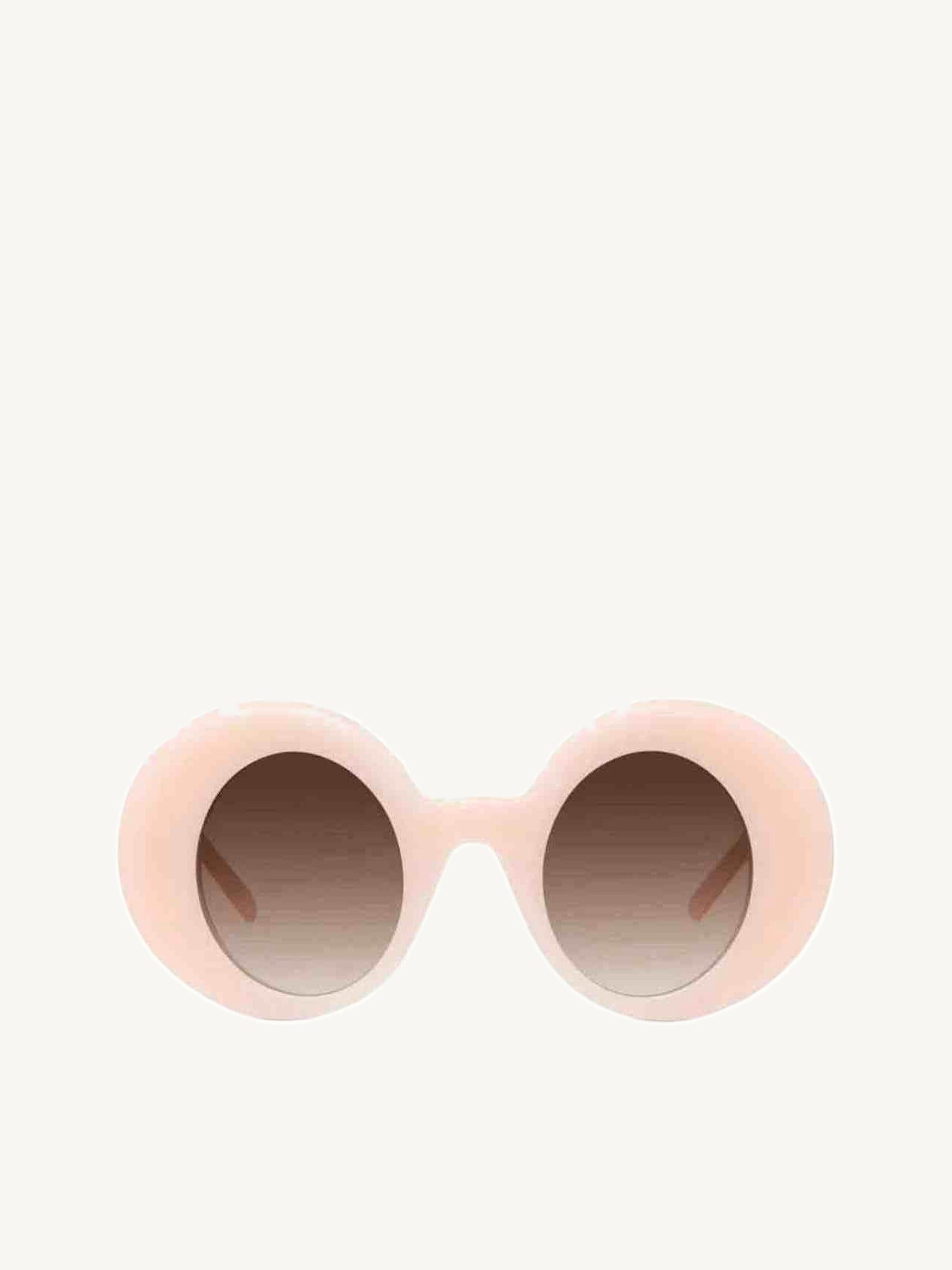 Round Sunglasses with Gradient Violet Lens in Shiny Pink