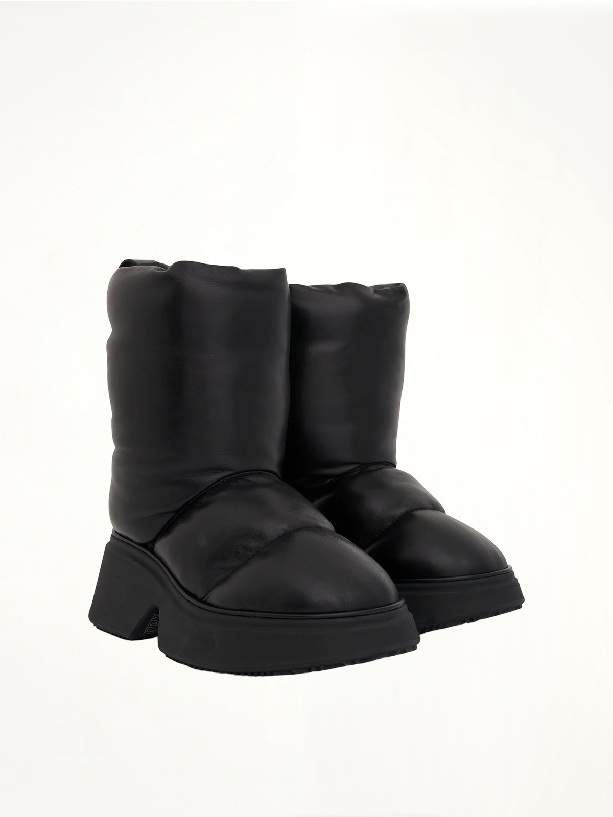 Padded Low Boot in Black Front View | LOEWE