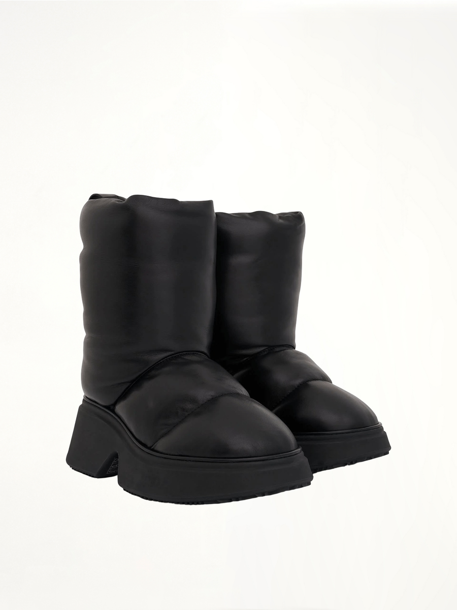Padded Low Boot in Black Front View | LOEWE