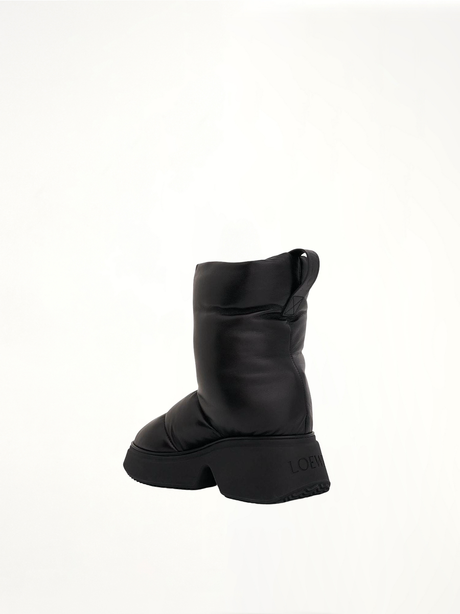 Padded Low Boot in Black Back View | LOEWE