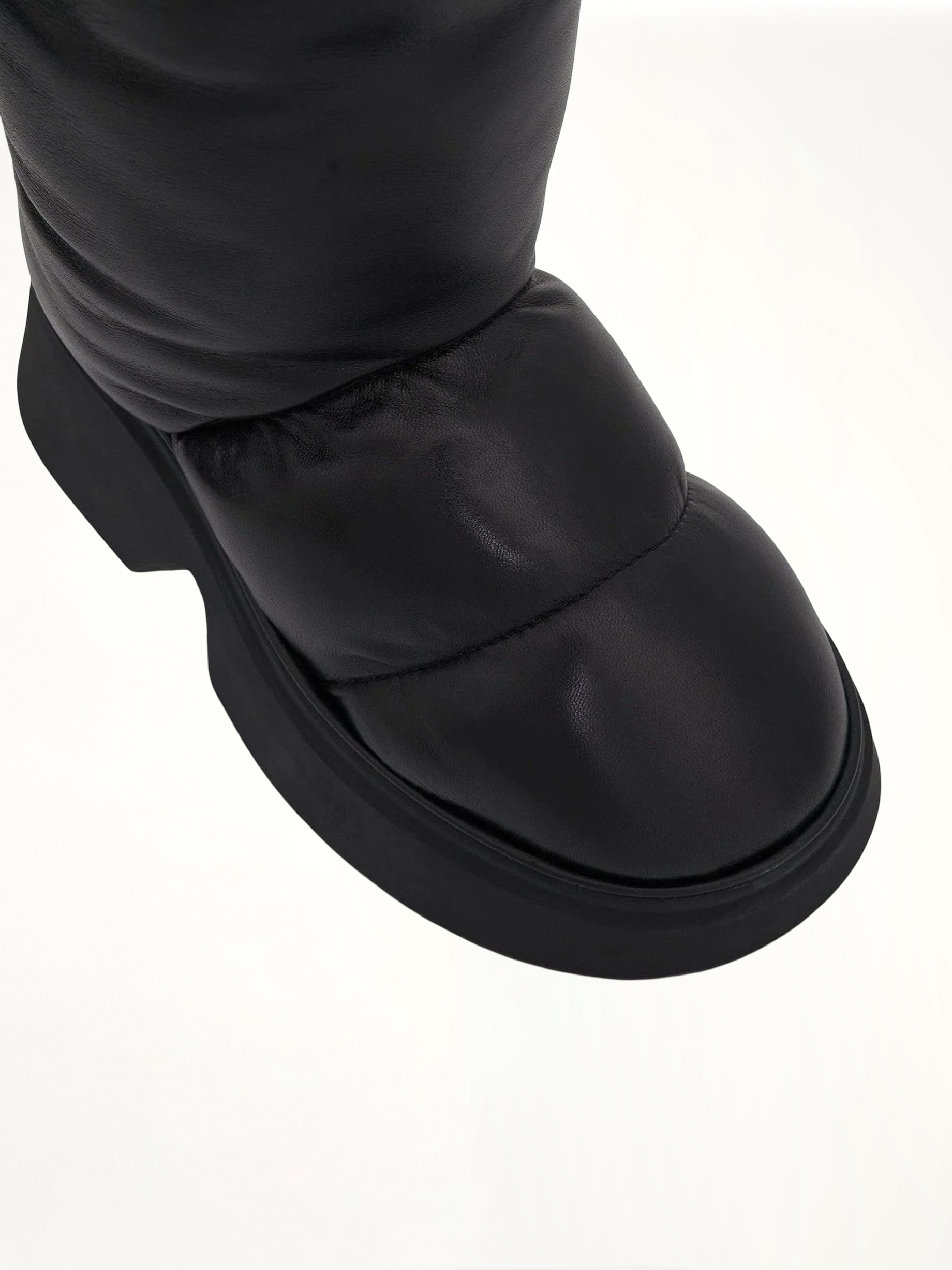 Padded Low Boot in Black Top View | LOEWE