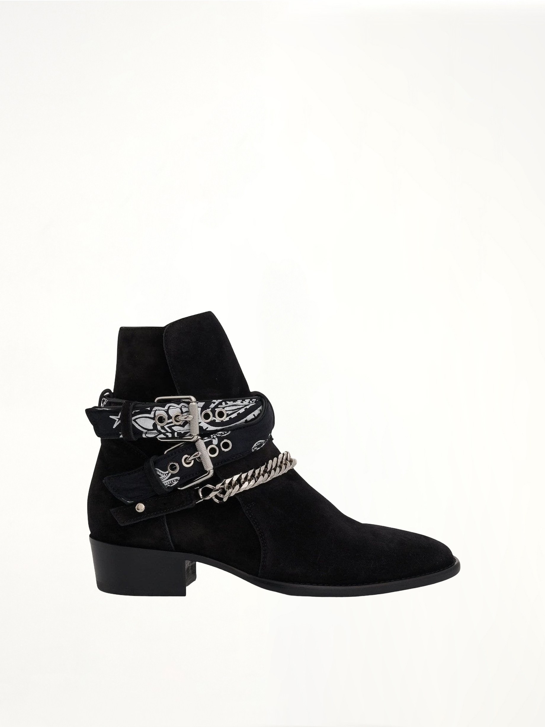 Bandana Boots in Black Side View | AMIRI