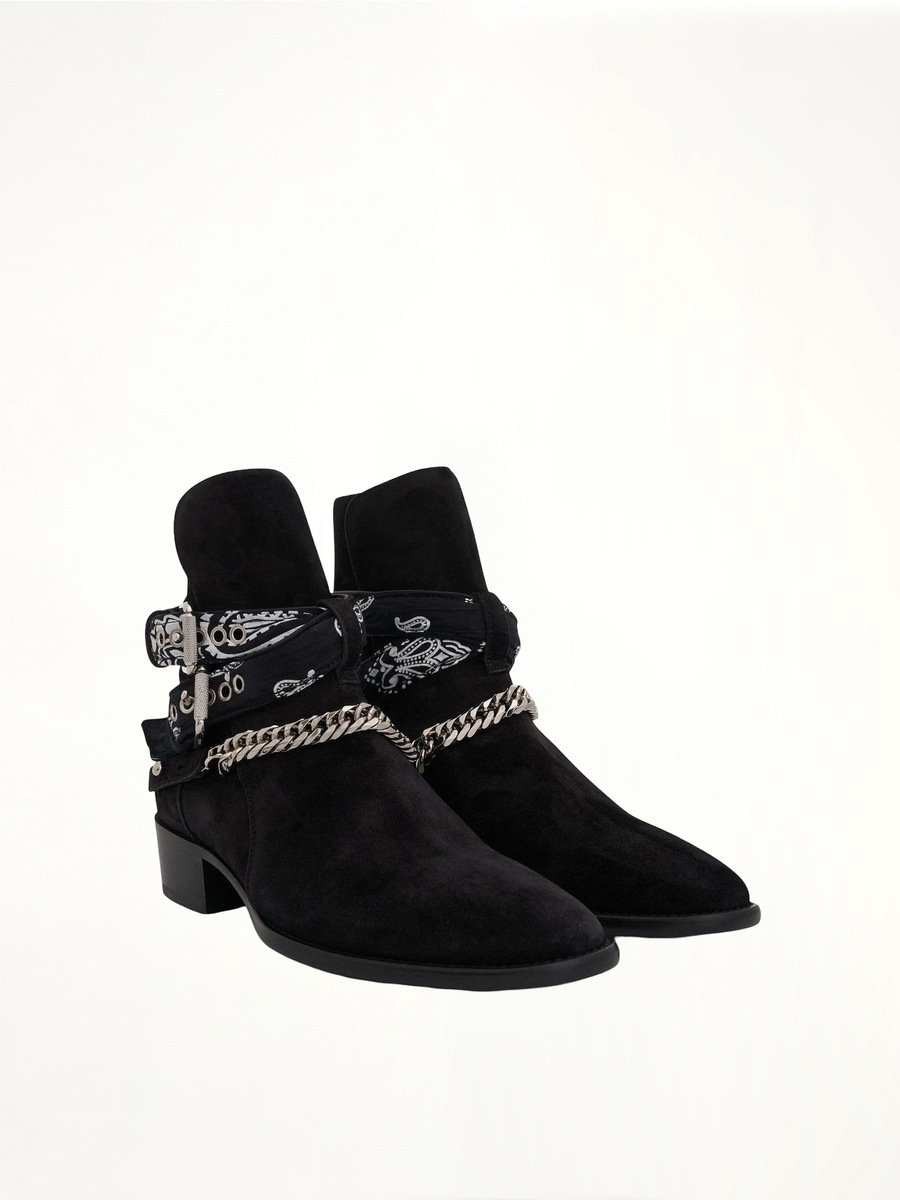Bandana Boots in Black Front View | AMIRI