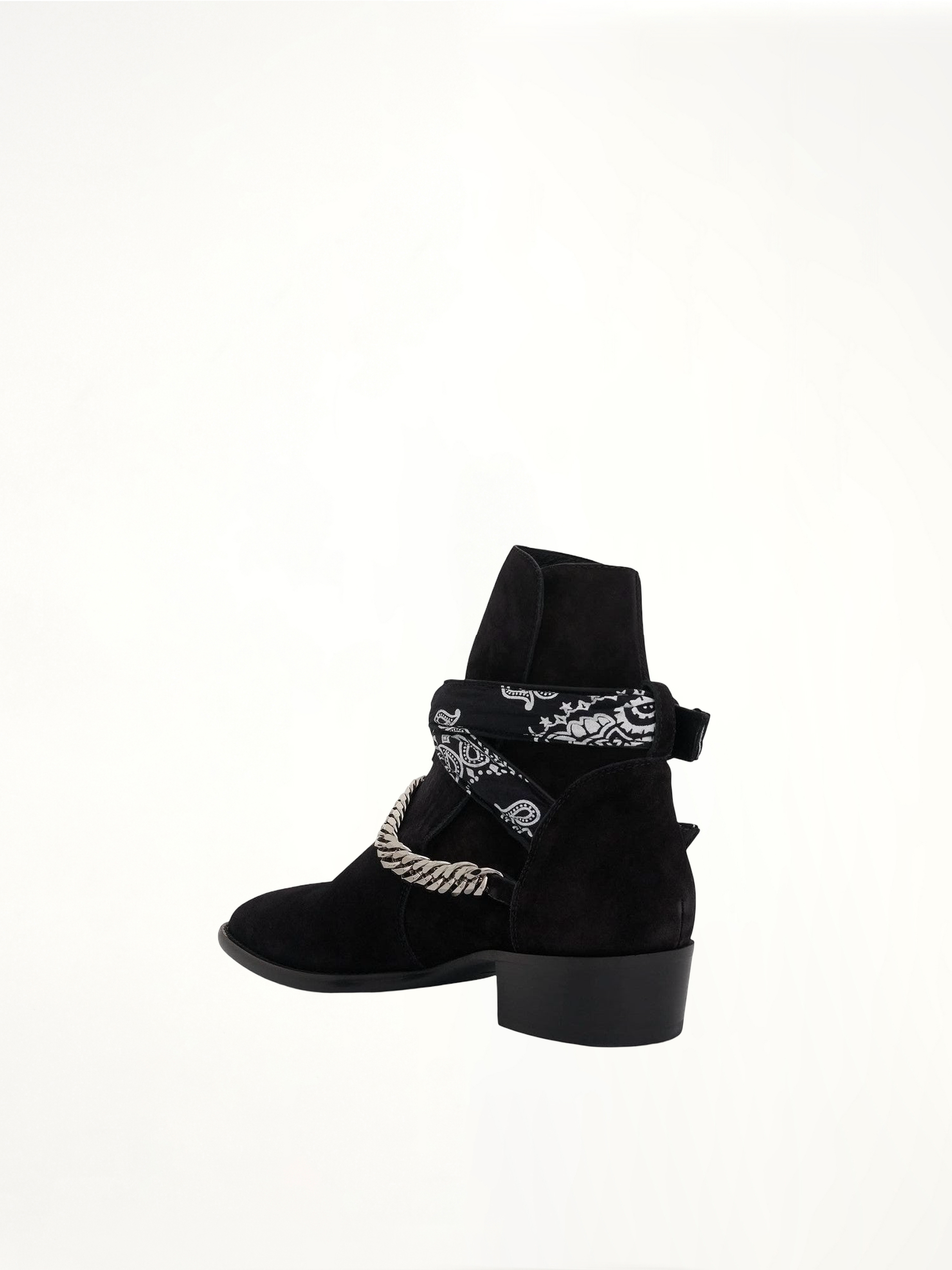 Bandana Boots in Black Back View | AMIRI