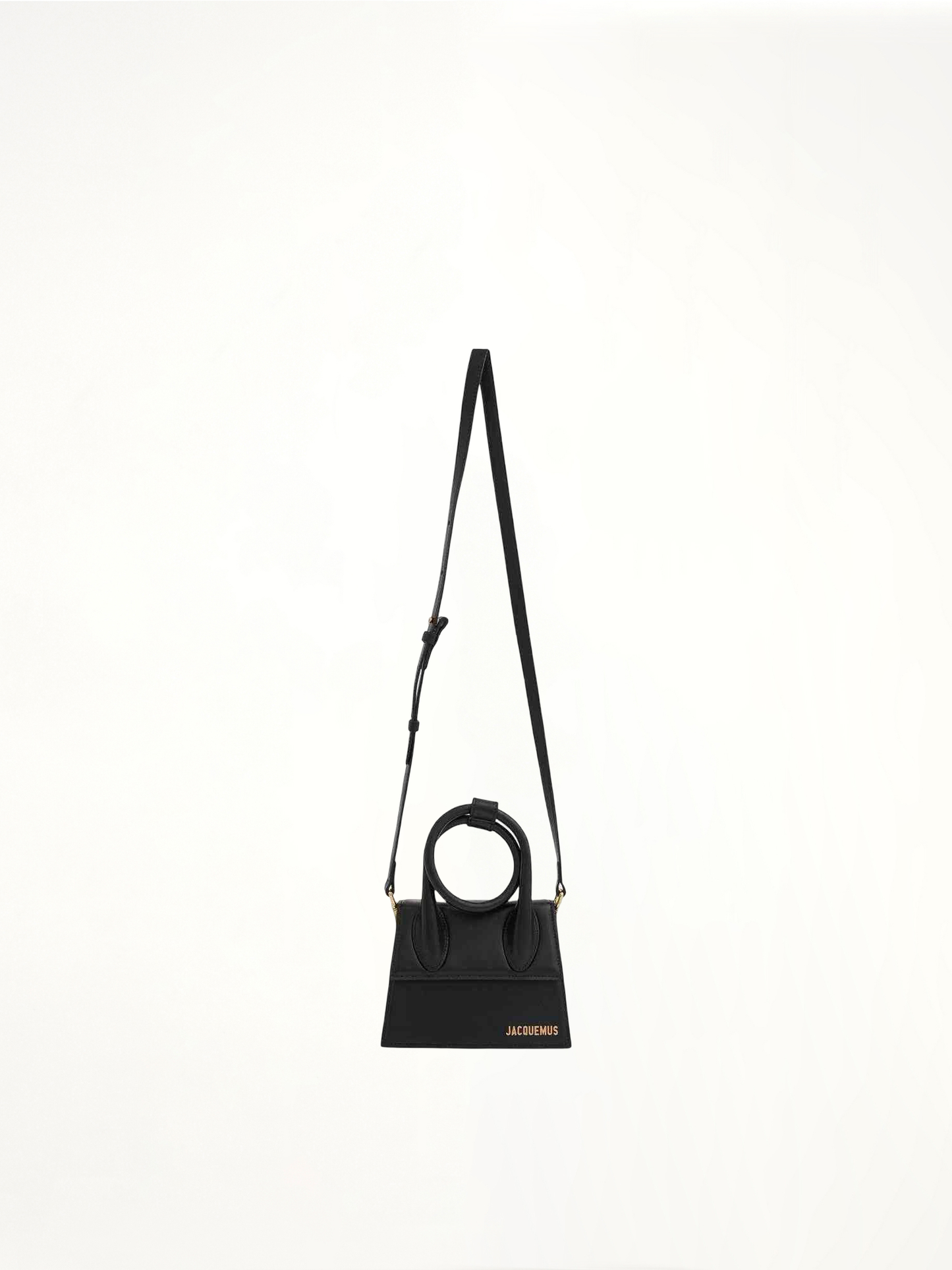Le Chiquito Noeud Leather Bag in Black